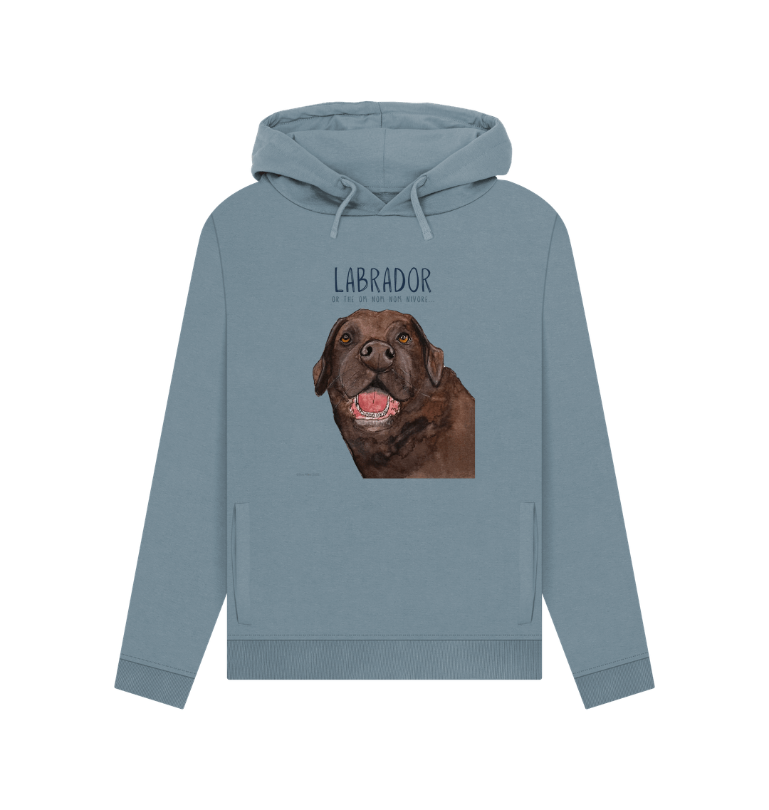 Chocolate Labrador Powered by Snacks Hoodie for Women