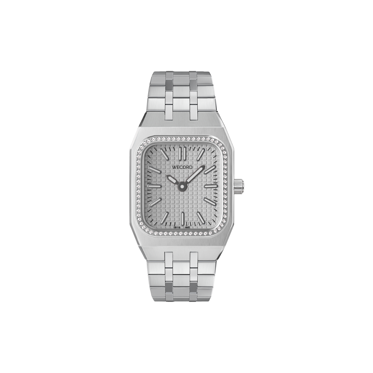 Small Diamond Watch in Stainless Steel