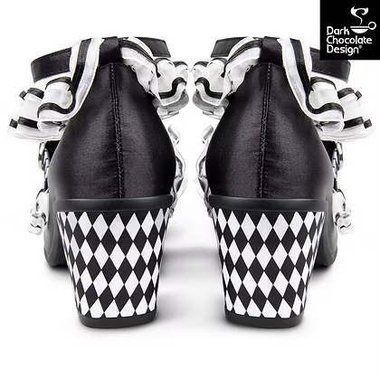 Arlequin Mid Heels Gothic Ruffle Mary Janes