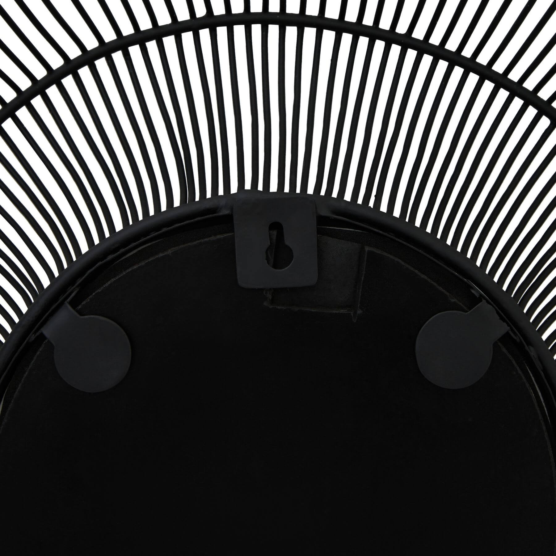 Black wire-framed mirror with industrial design, matte finish, 61cm square, for modern interiors. by sostter at brixbailey.com