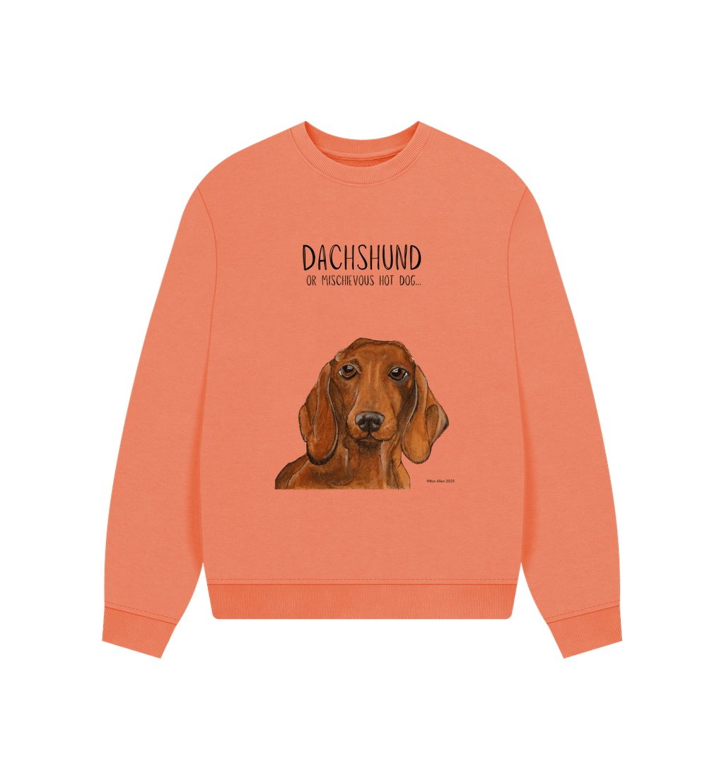 Dachshund Oversized Sweatshirt in Organic Cotton