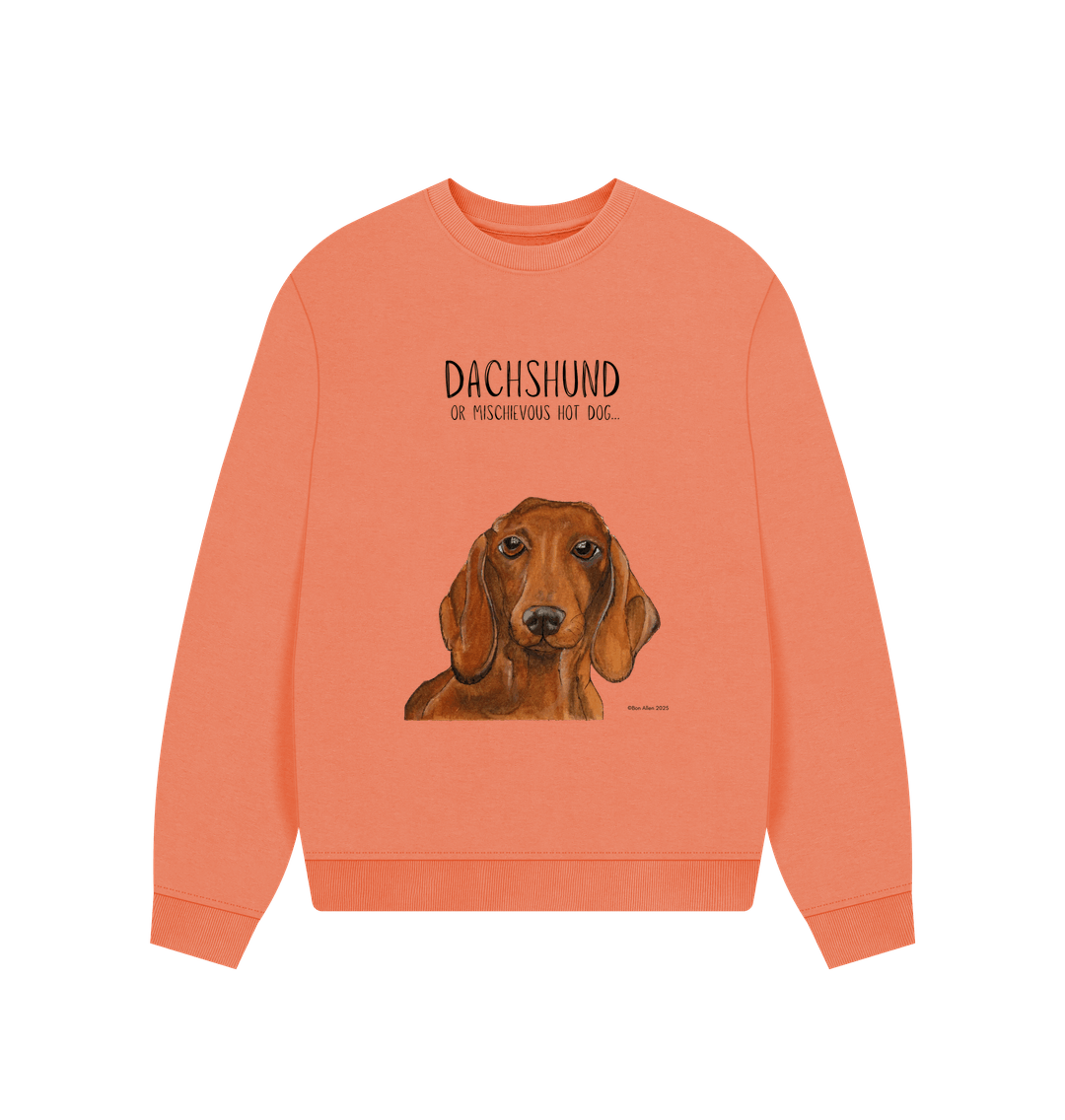 Dachshund Oversized Sweatshirt in Organic Cotton
