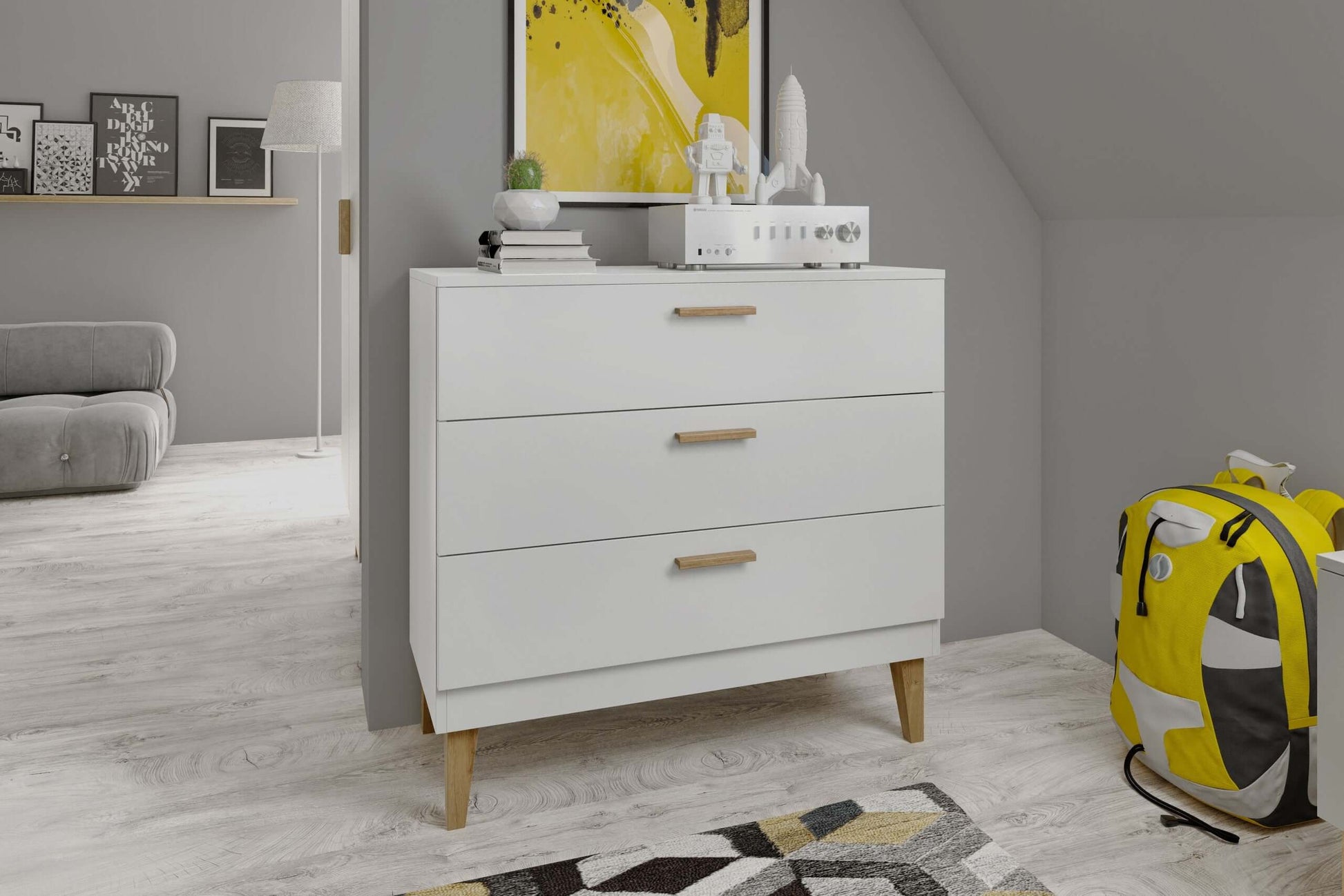 Chest of Drawers Kubi - White