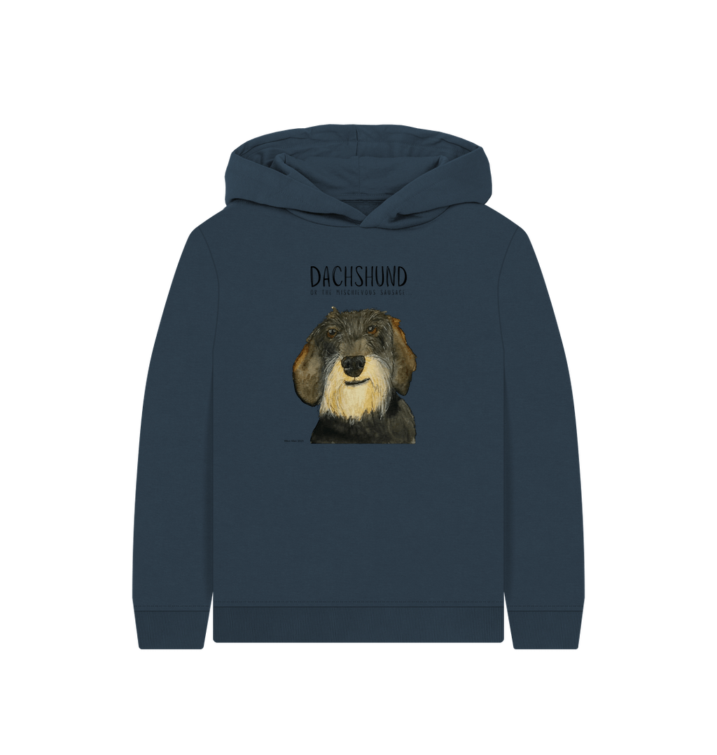 Wire Haired Sausage Dog Hoodie for Kids