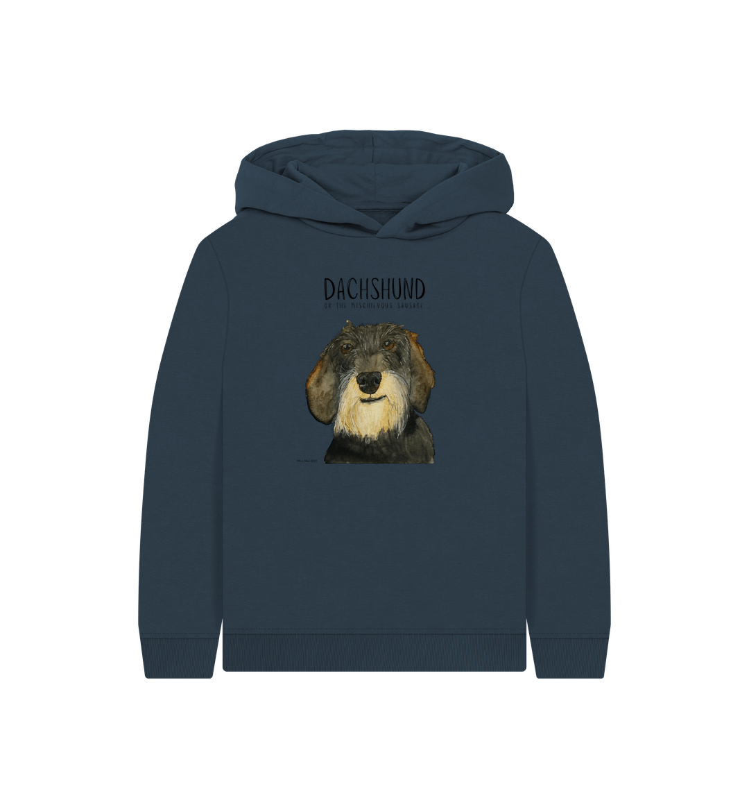 Wire Haired Sausage Dog Hoodie for Kids