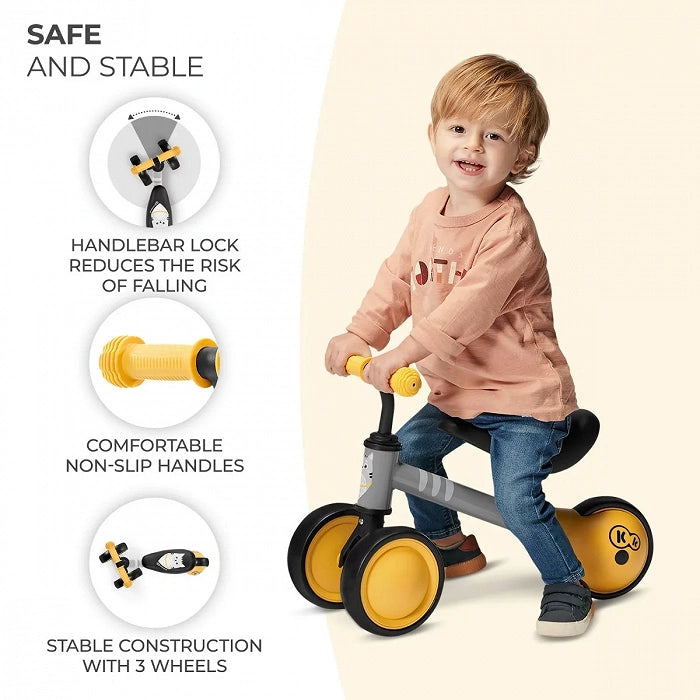 CUTIE Balance Bike for Toddlers - Safe, Adjustable & Durable with Kitten Design by Kinderkraft at www.brixbailey.com