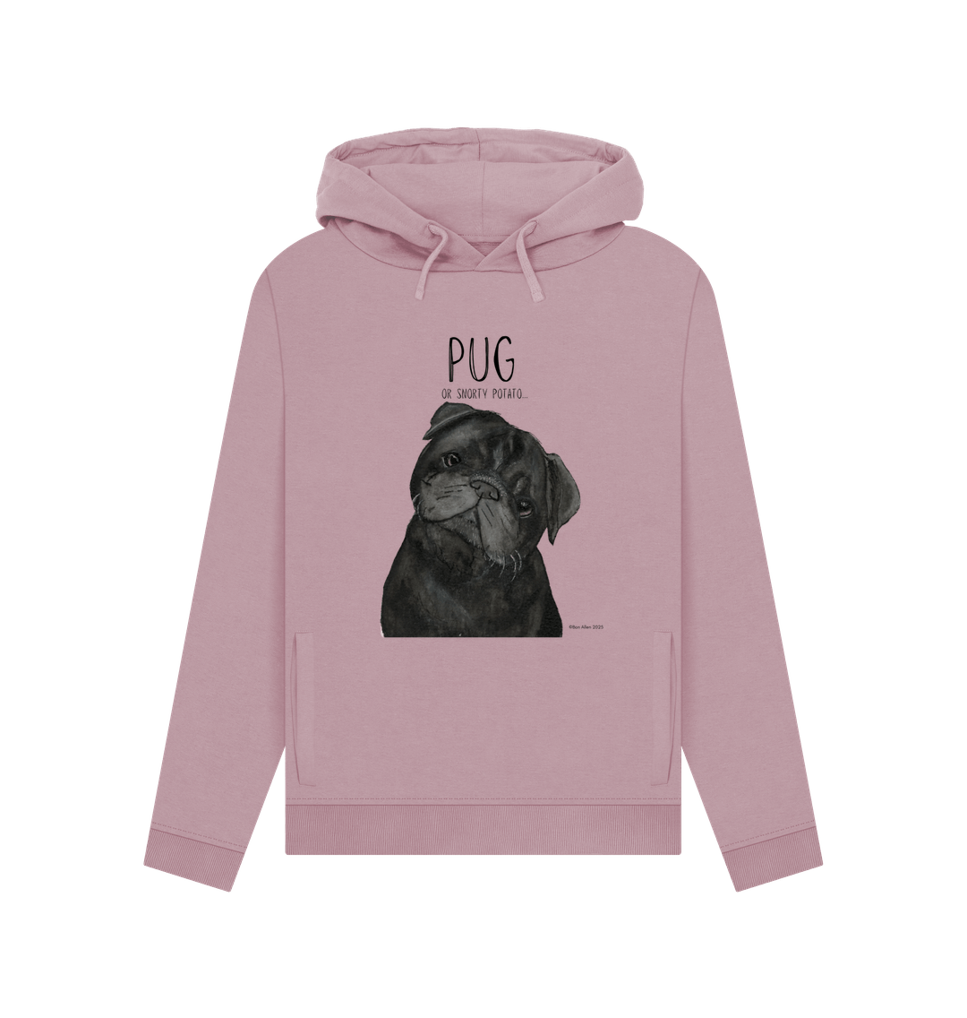 Snorty Potato Women's Hoodie Cozy Cute and Pug Approved