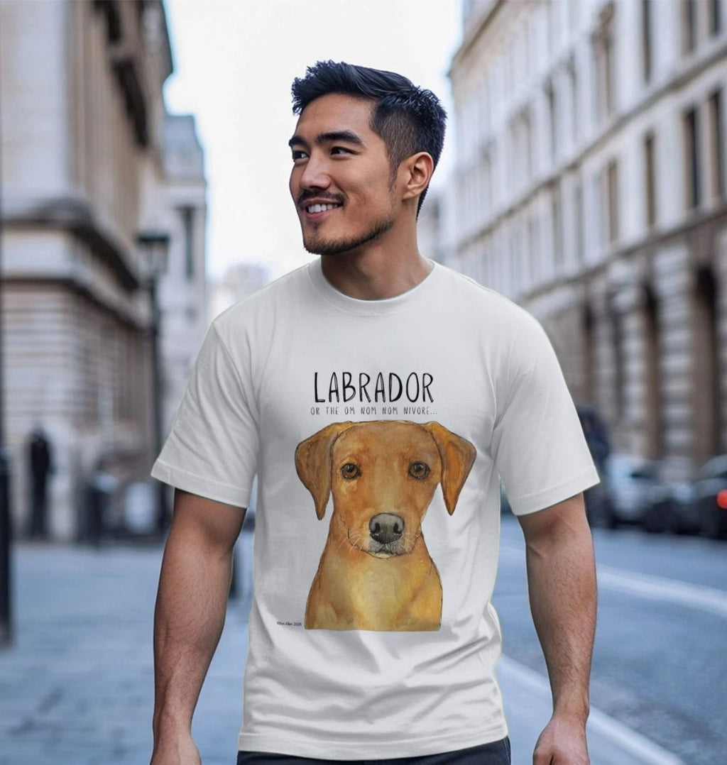 Fox Red Labrador Men's Tee Snack Goals and Tail Wags