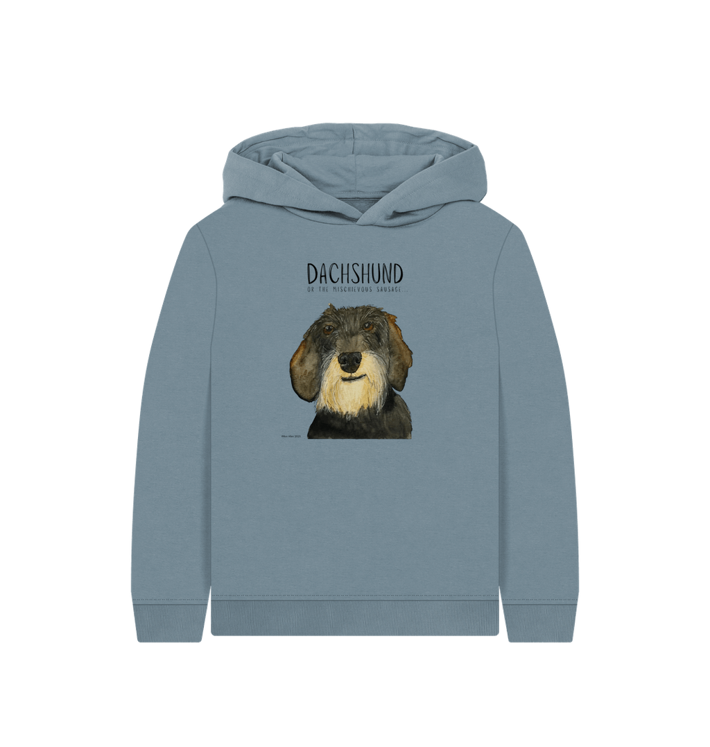 Wire Haired Sausage Dog Hoodie for Kids