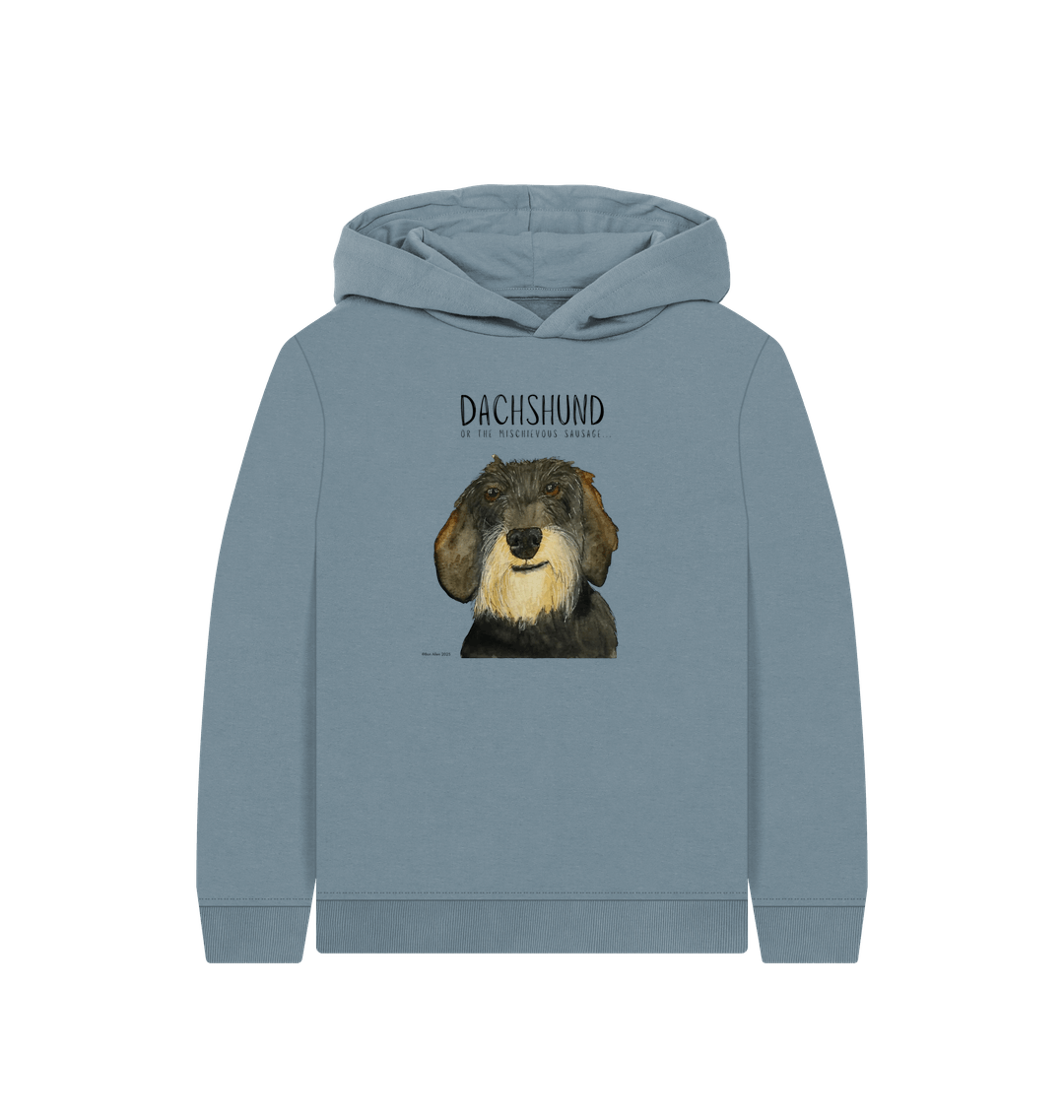 Wire Haired Sausage Dog Hoodie for Kids