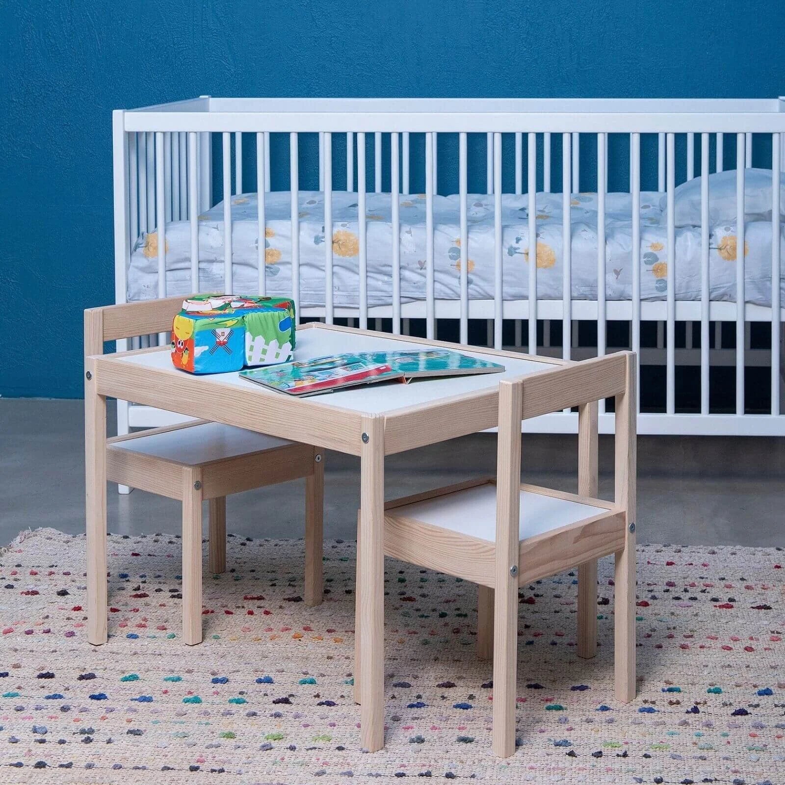 Montessori Wooden Table and Chair Set for Kids