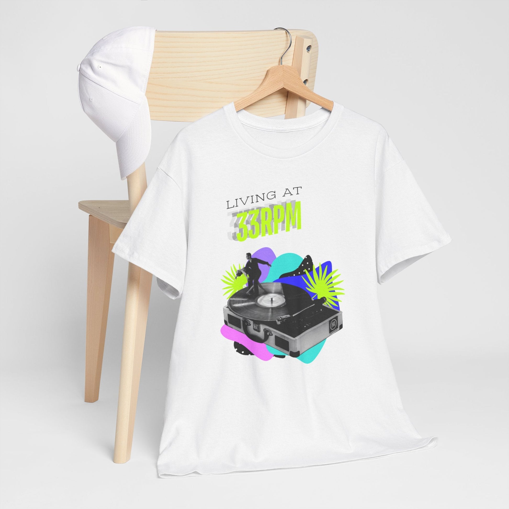 Living at 33rpm Flouro Men's T-Shirt