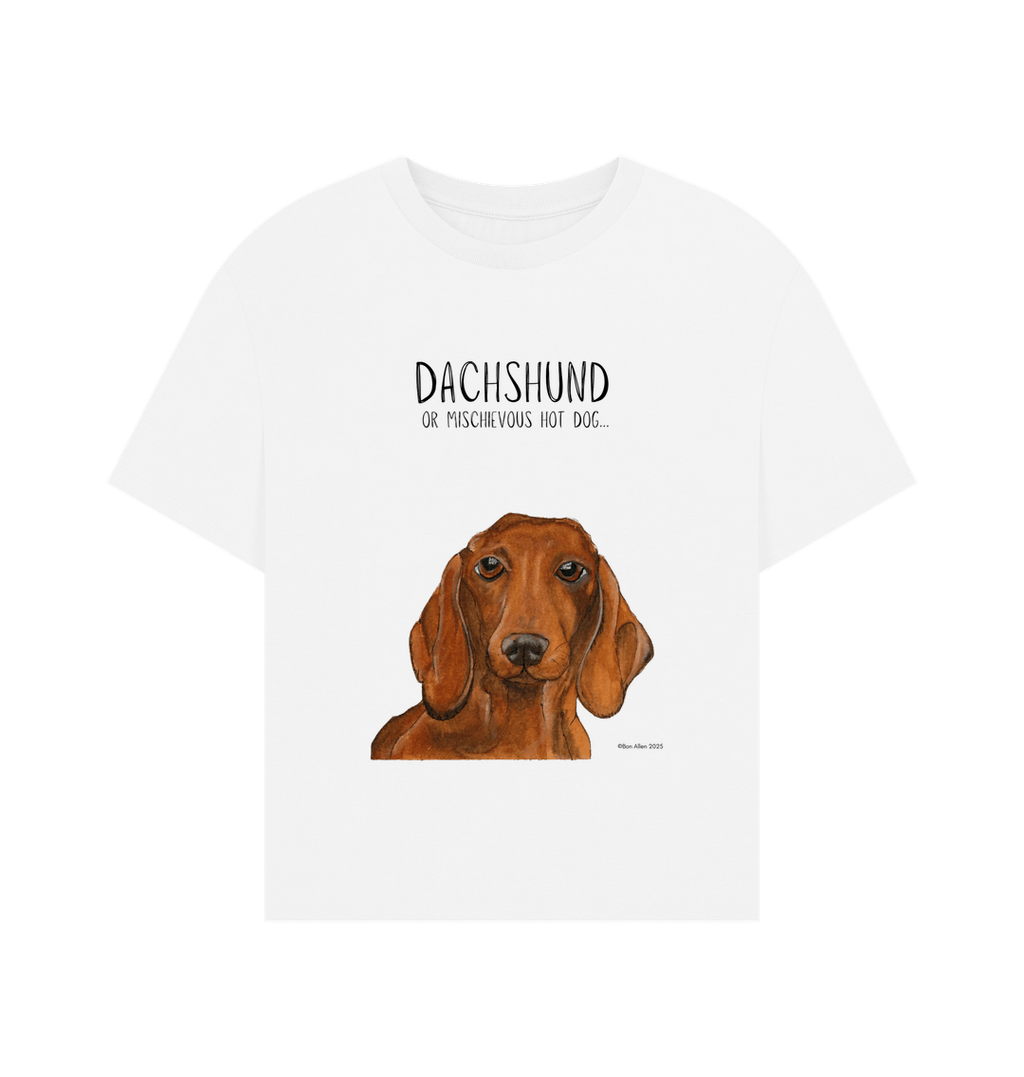 Dachshund Women's Relaxed Fit T-Shirt in Organic Cotton