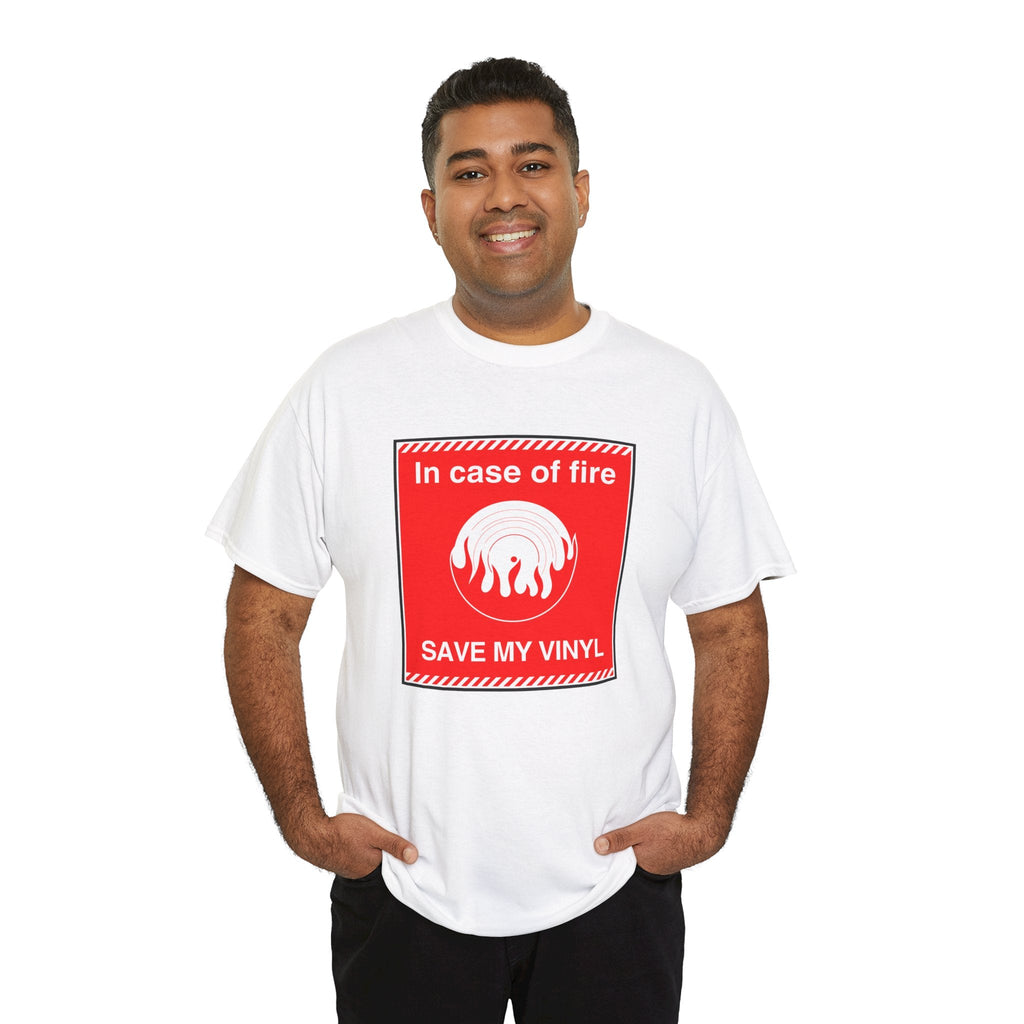 In Case of Fire Save My Vinyl T Shirt