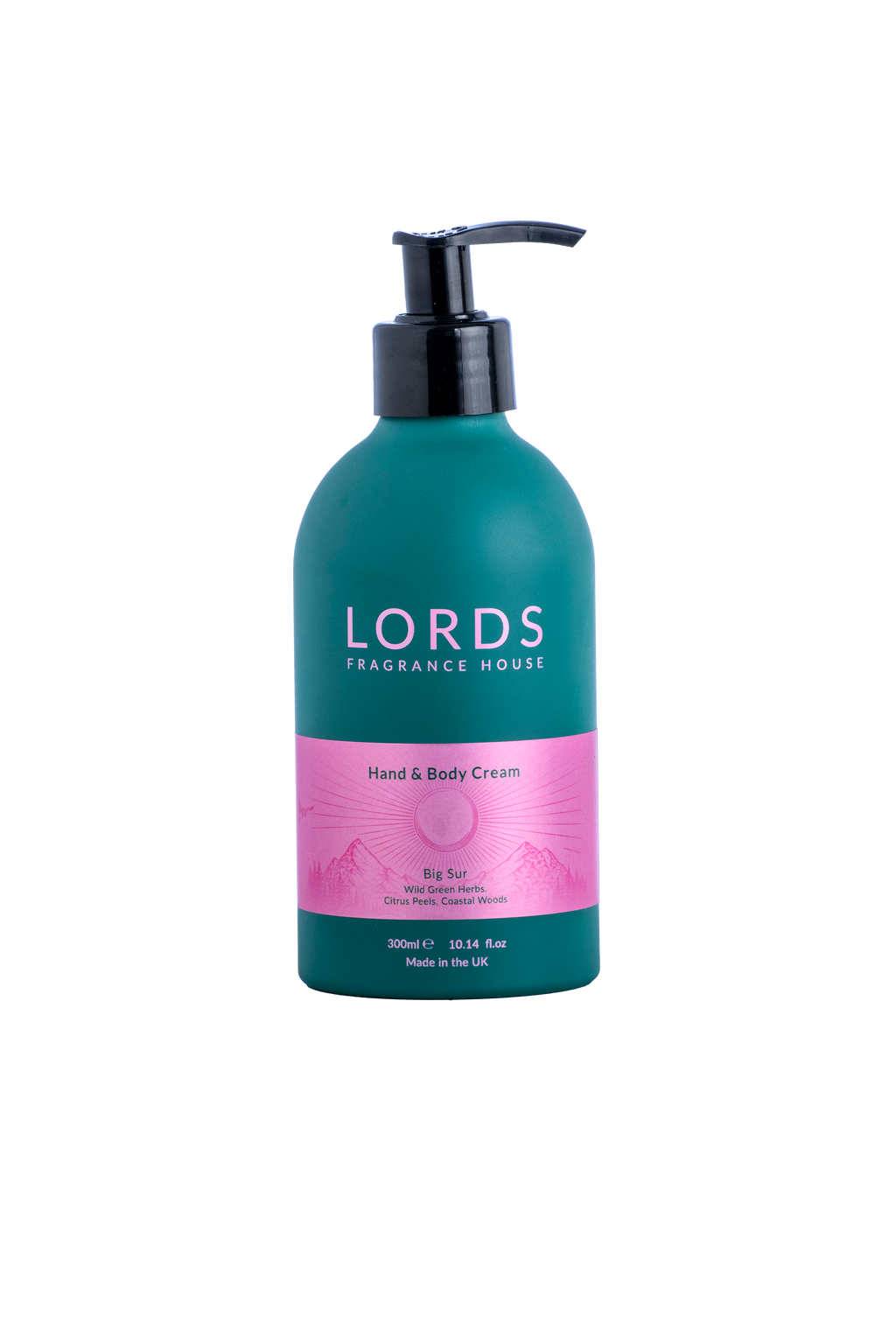 Hand and Body Cream in Green Refillable Aluminium Bottle