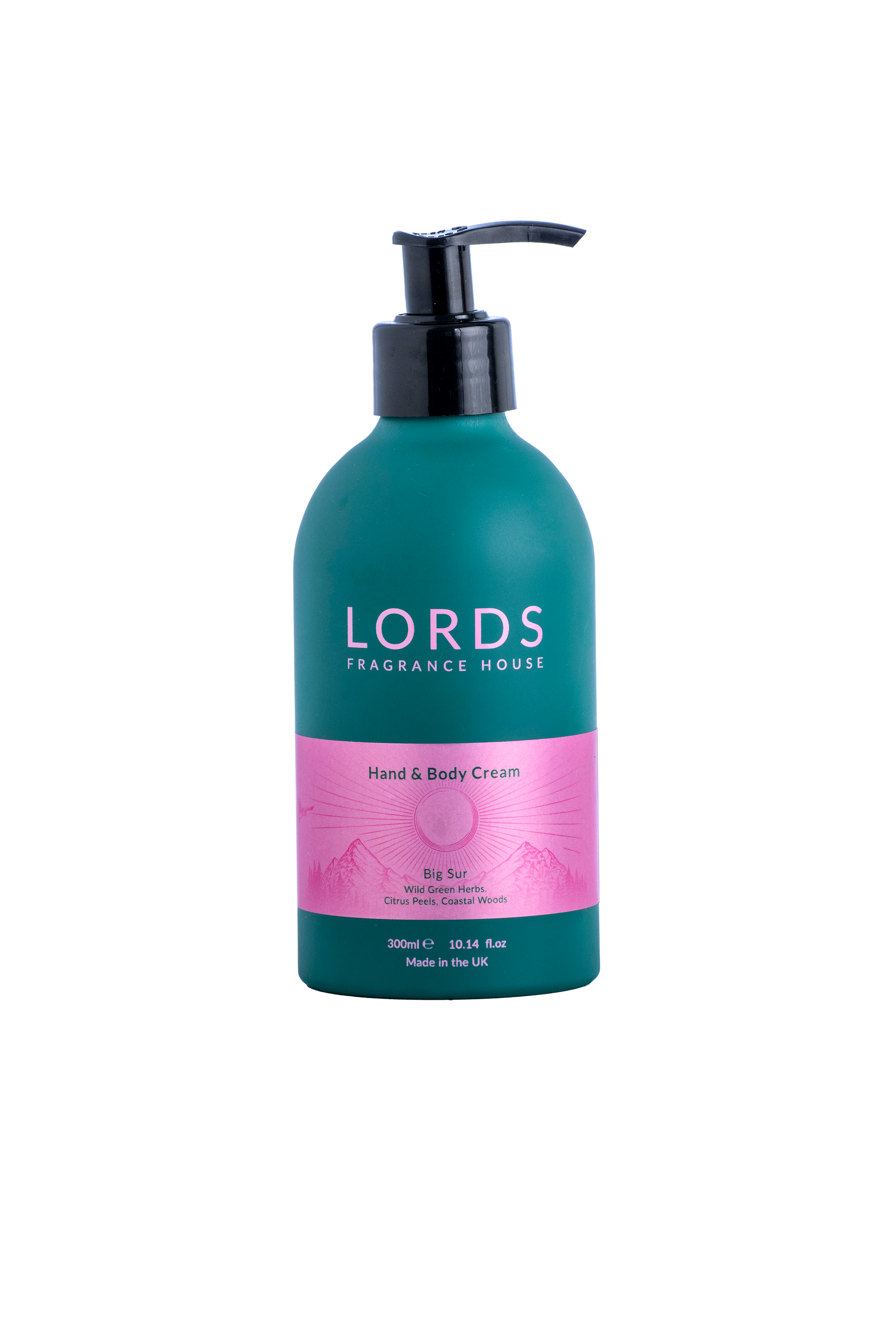 Hand and Body Cream in Green Refillable Aluminium Bottle