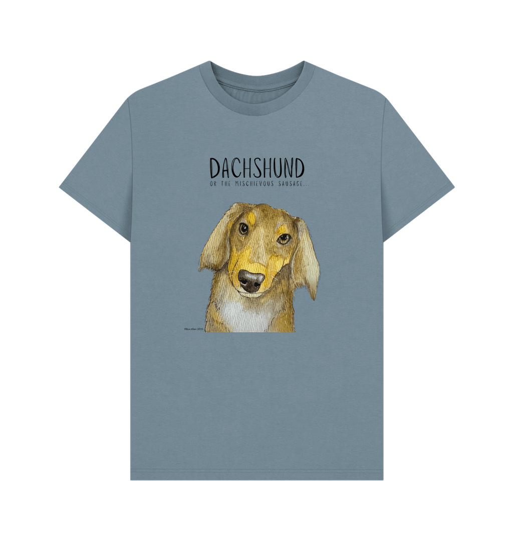 Long Haired Dachshund Tee Mischievous Hot Dog Energy