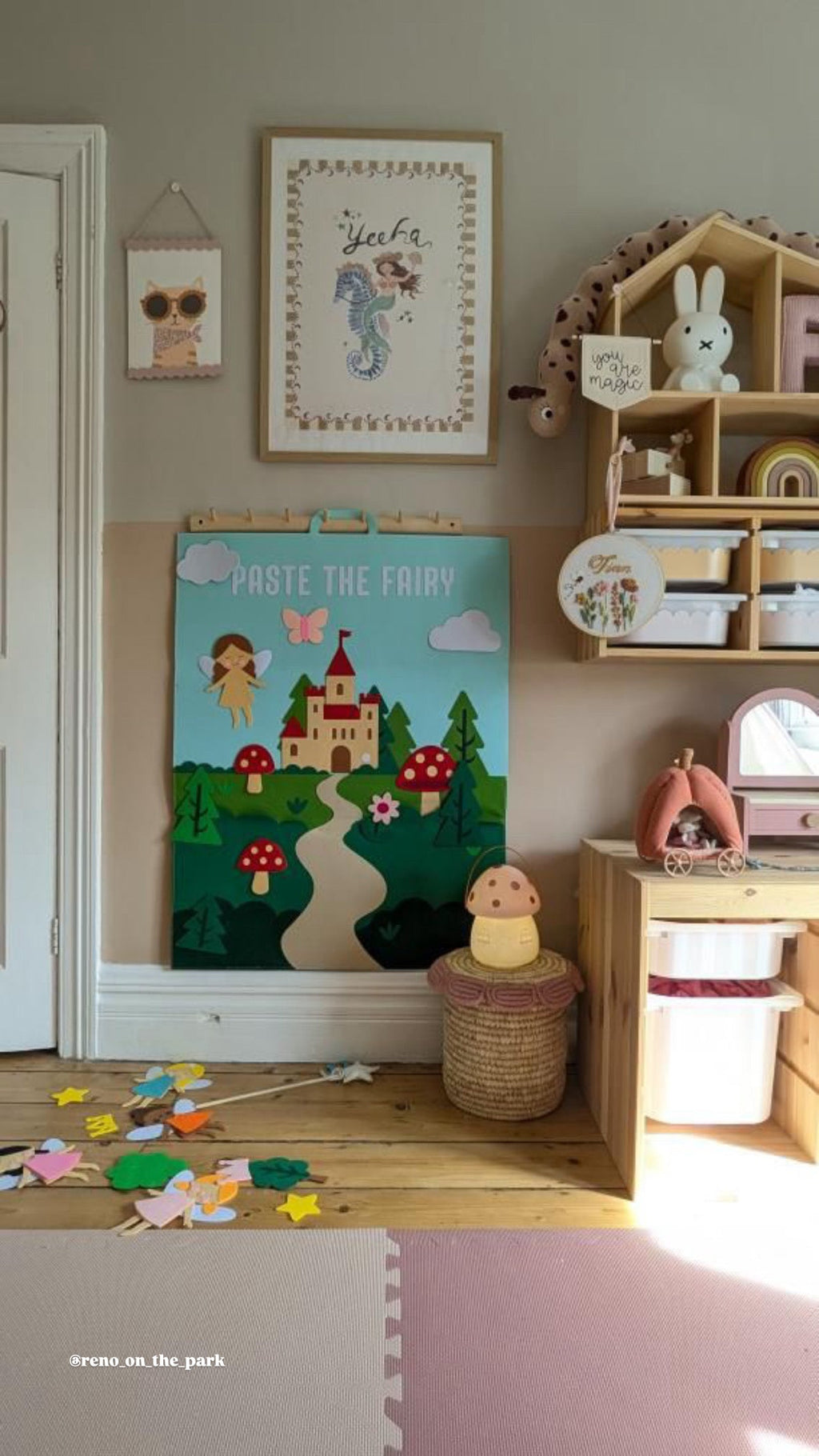 Mermaid Felt Play Board Magical Dress Up Activity for Girls