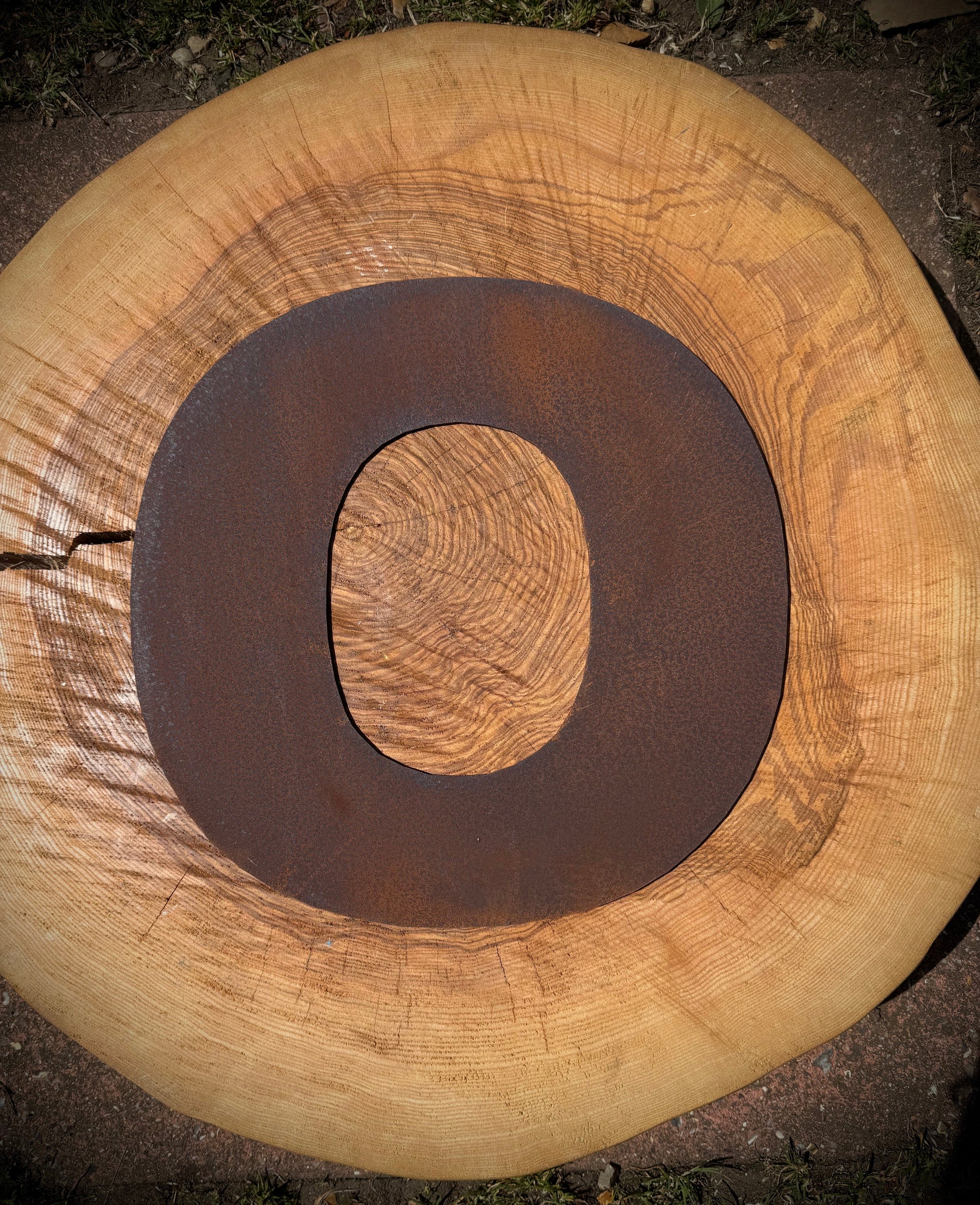 12 Inch Rusty Metal Letters A-Z 0-9