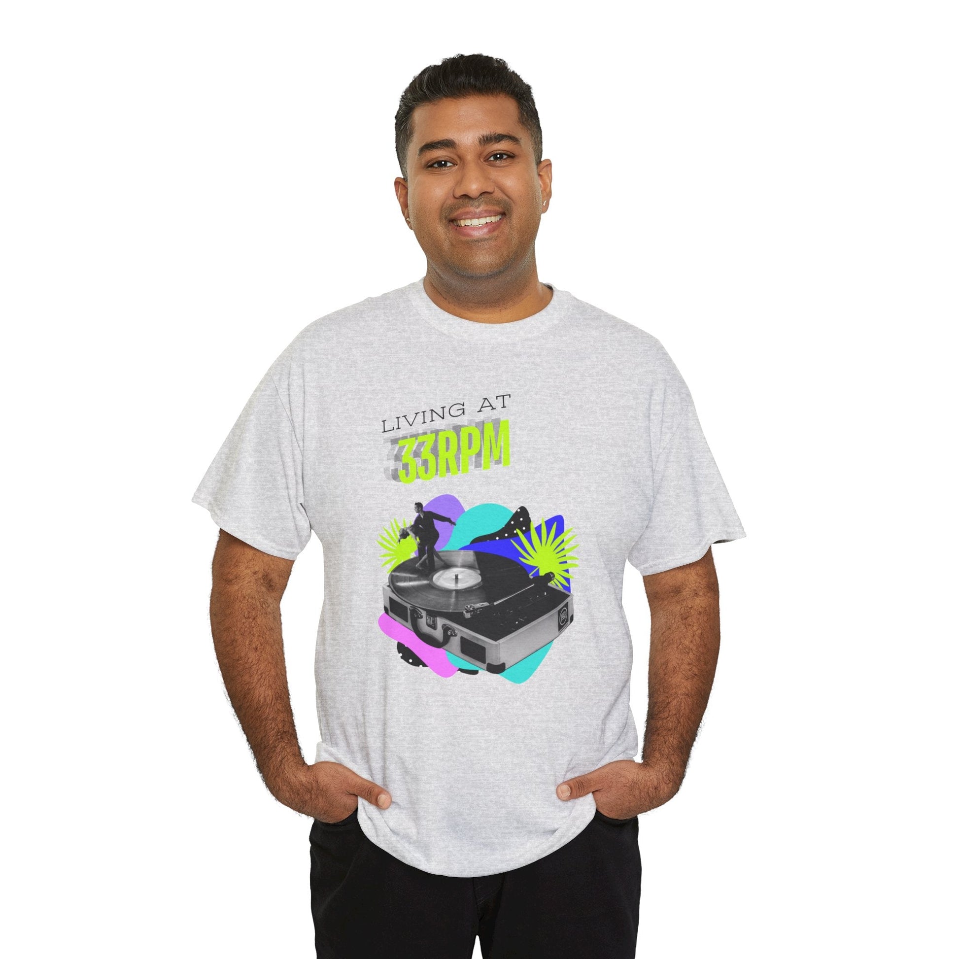 Living at 33rpm Flouro Men's T-Shirt