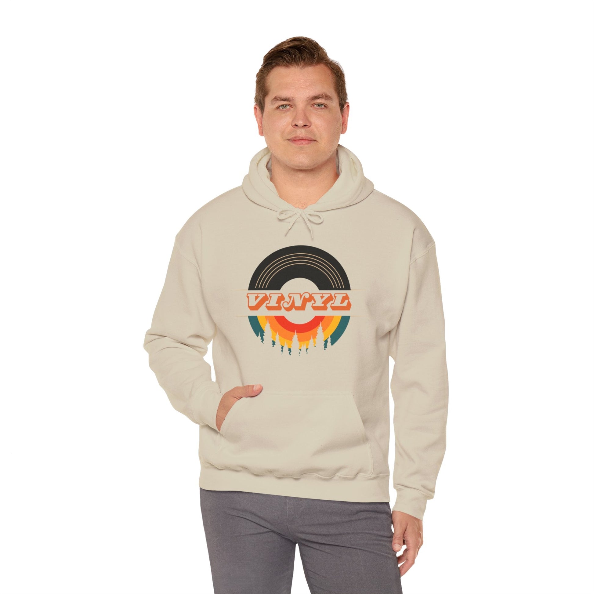 Vinyl Record Logo Men's Hoodie