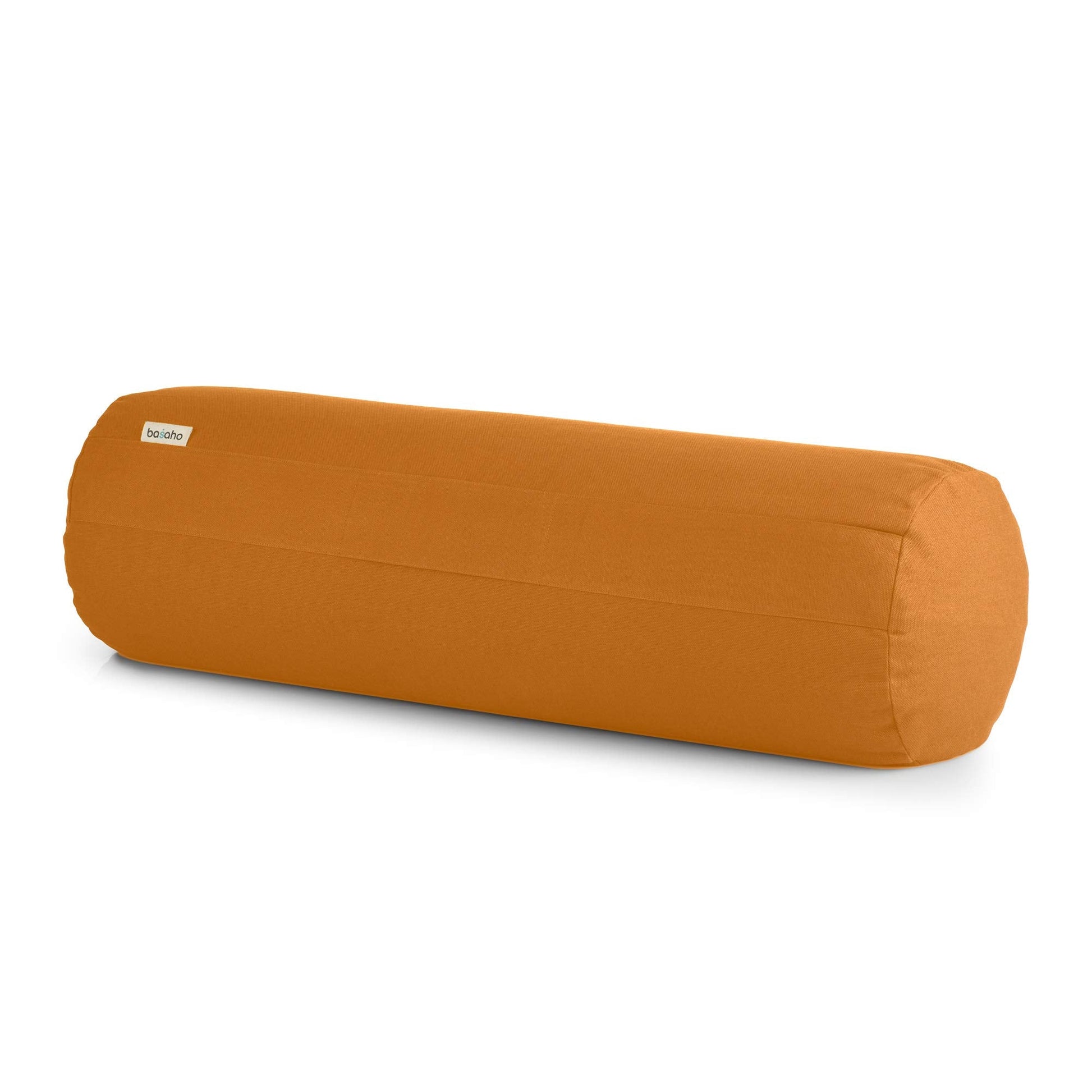 Yoga Bolster in Organic Cotton with Buckwheat Hulls and Washable Cover Mango