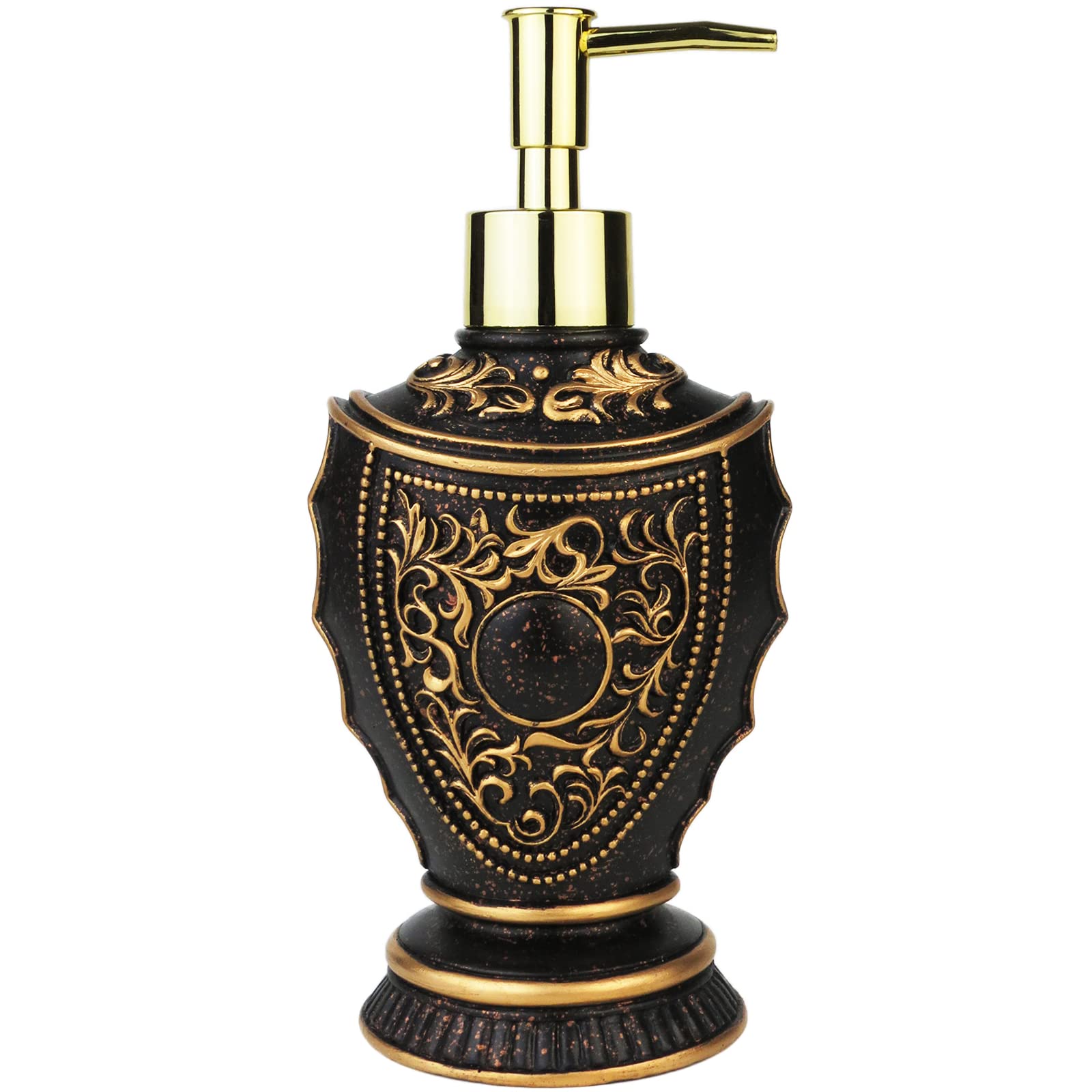 Vintage Baroque Soap Dispenser in Black and Gold