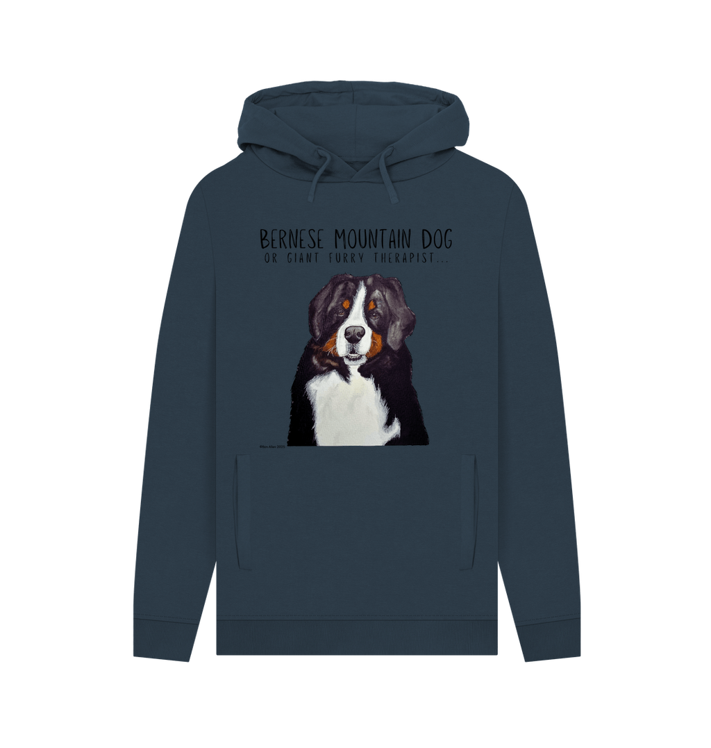 Bernese Mountain Dog Hoodie for Men Cosy Warm and Rather Good