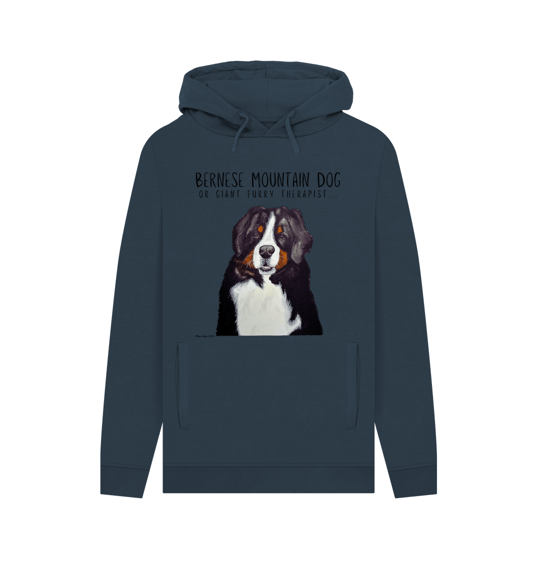 Bernese Mountain Dog Hoodie for Men Cosy Warm and Rather Good