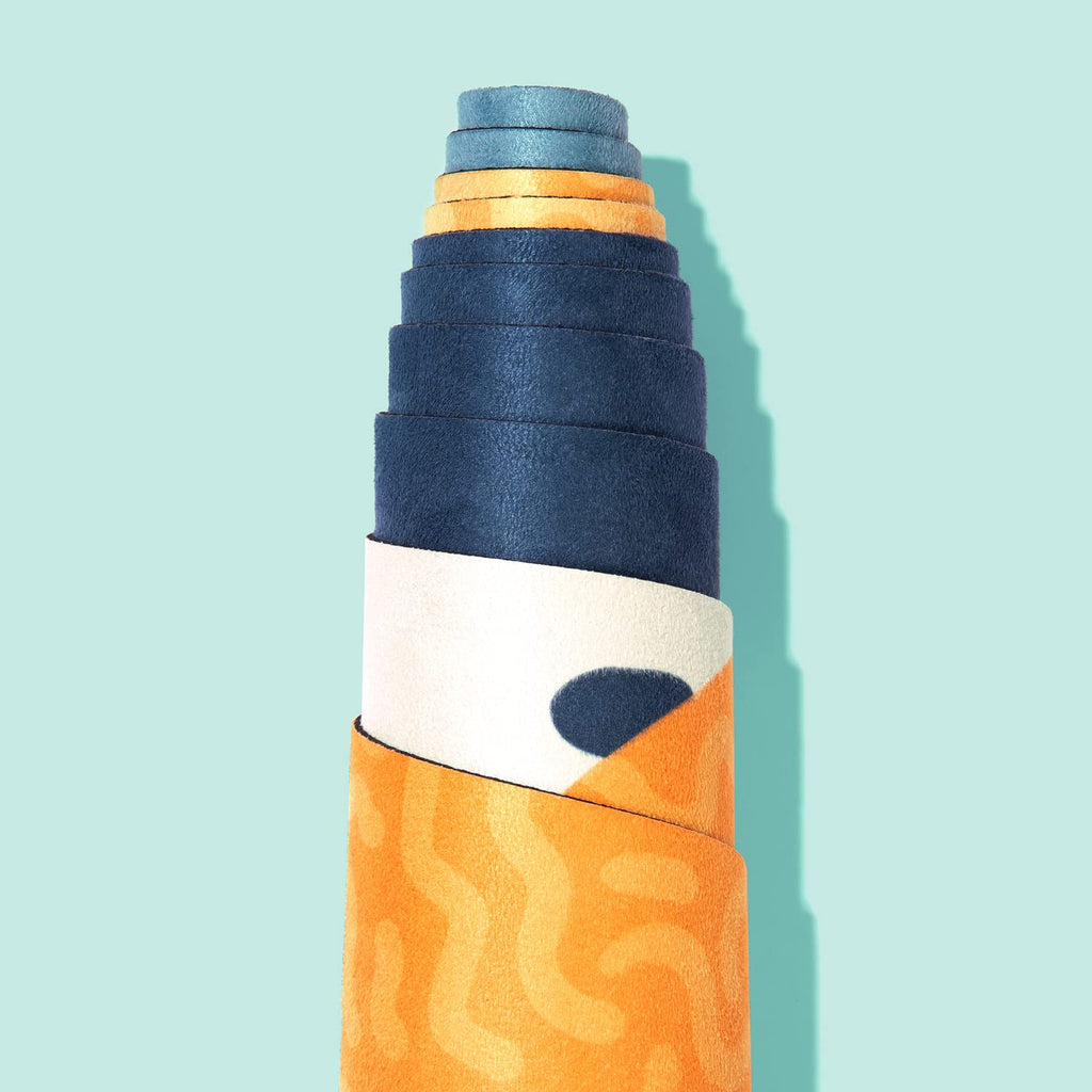 Downward Frog Printed Yoga Mat for Hot Yoga Bikram and Pilates