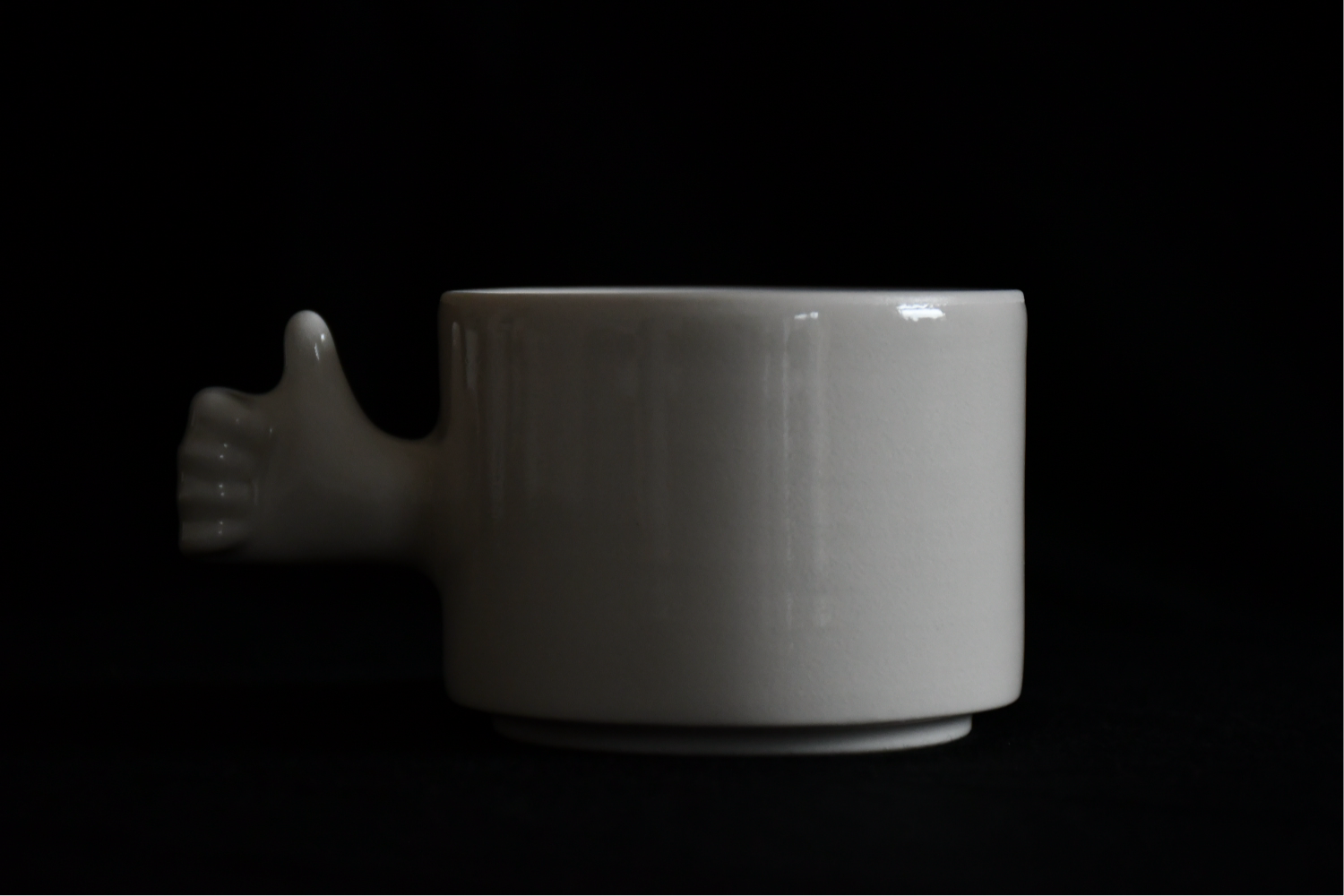 Thumb Up Gesture Porcelain Cup