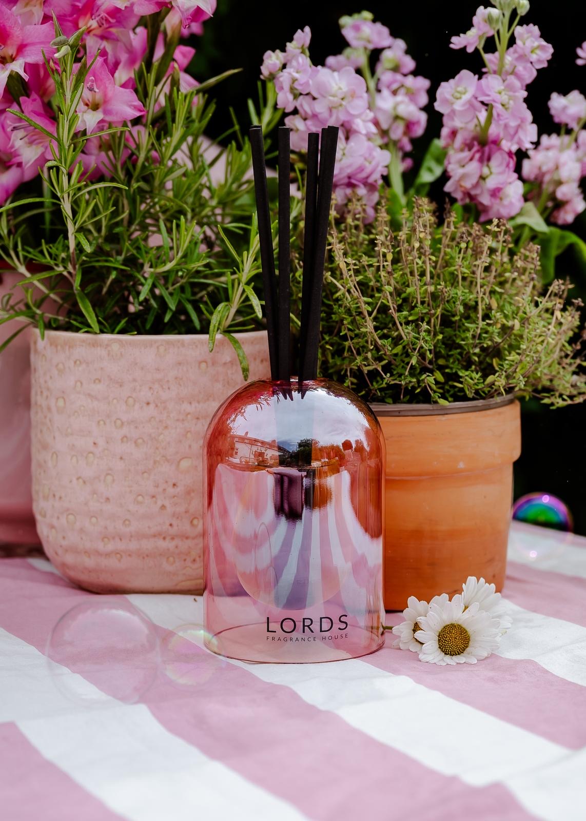 Pink Bubble Glass Reed Diffuser