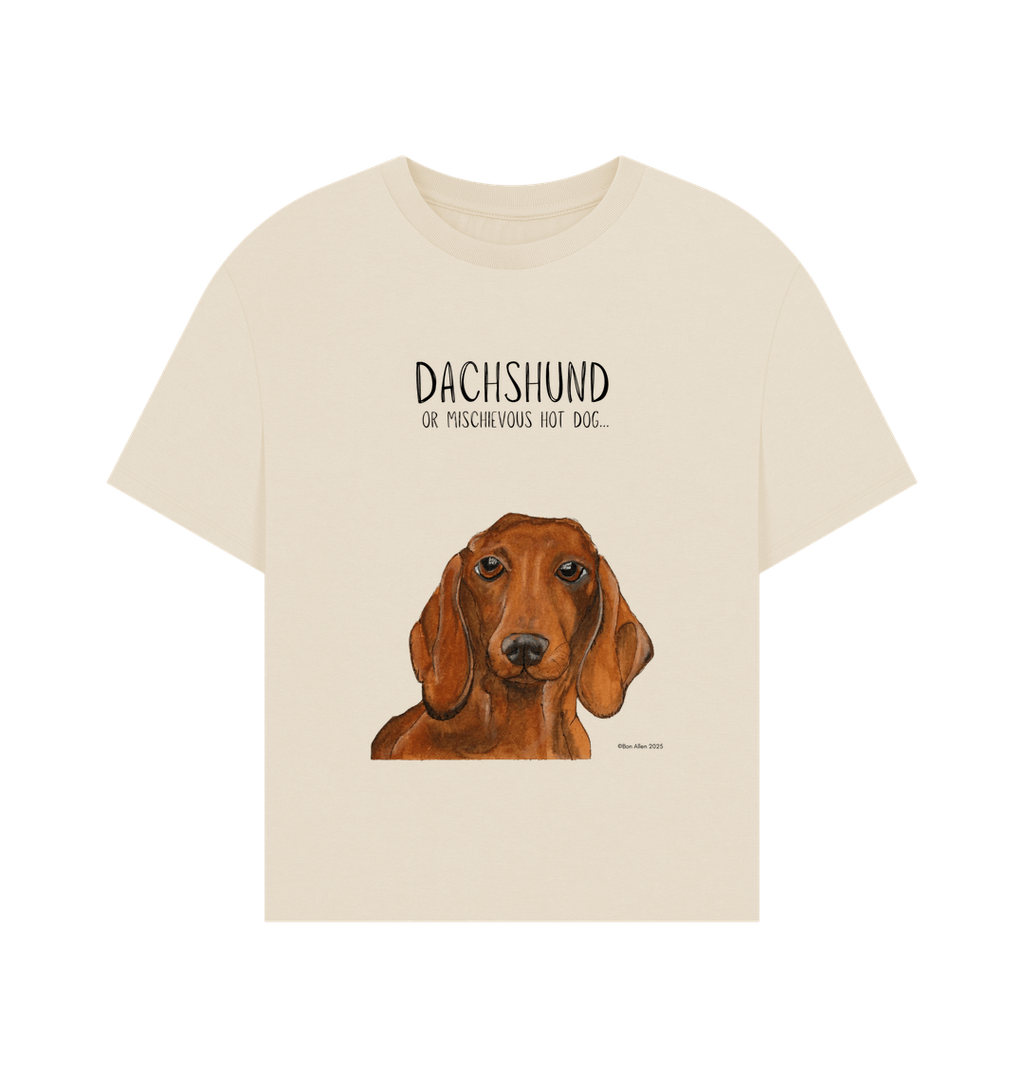 Dachshund Women's Relaxed Fit T-Shirt in Organic Cotton