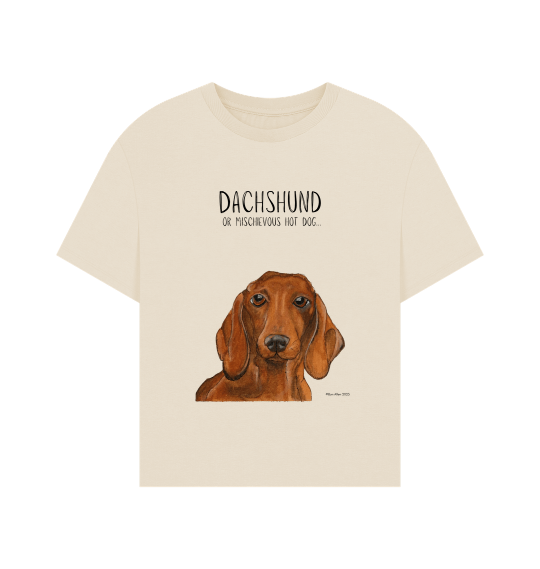 Dachshund Women's Relaxed Fit T-Shirt in Organic Cotton