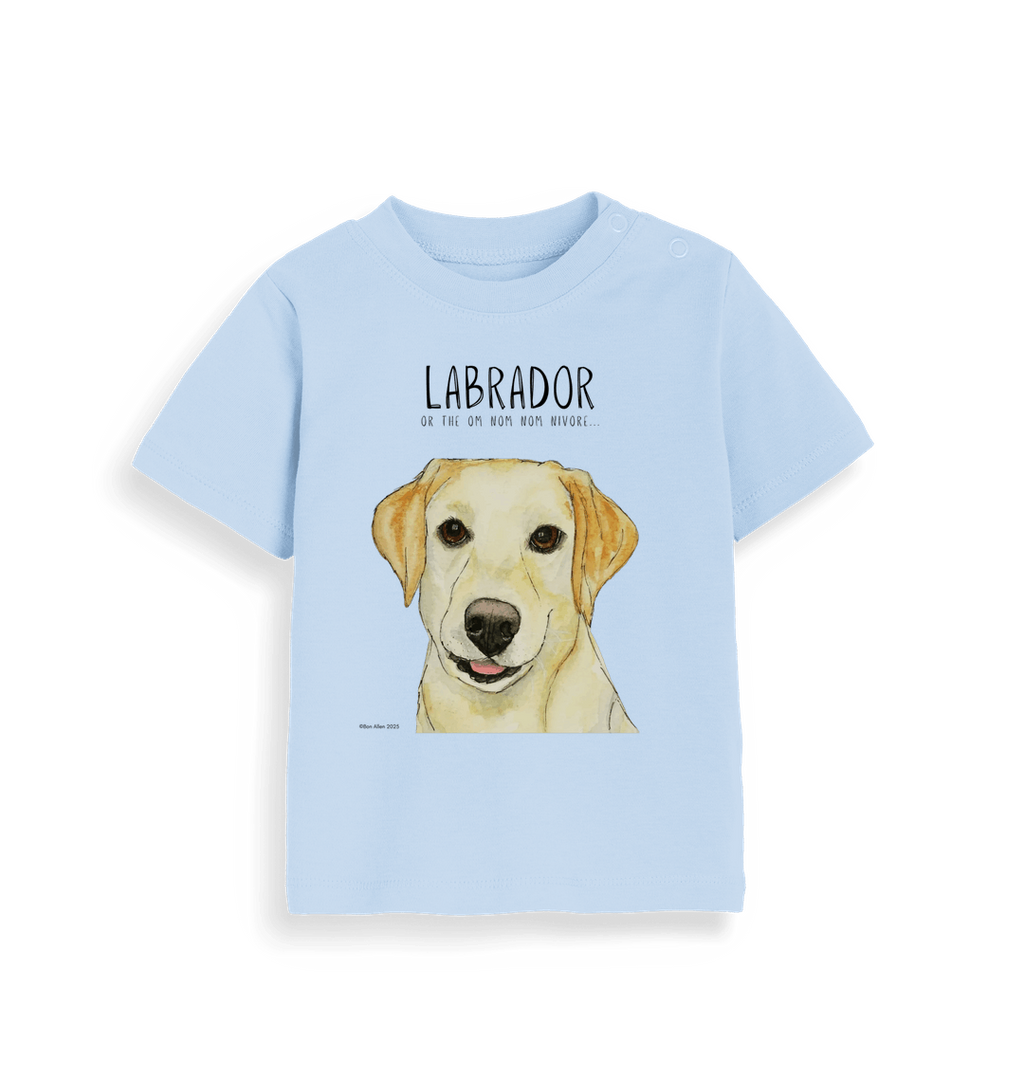 Baby's First Yellow Labrador Tee Tiny Tummy Big Appetite