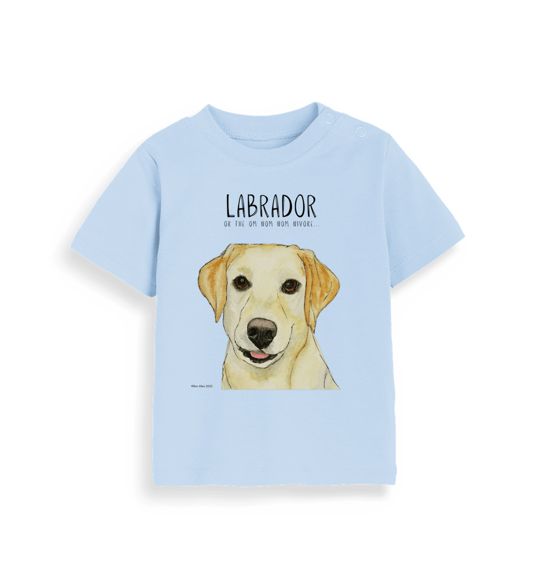 Baby's First Yellow Labrador Tee Tiny Tummy Big Appetite