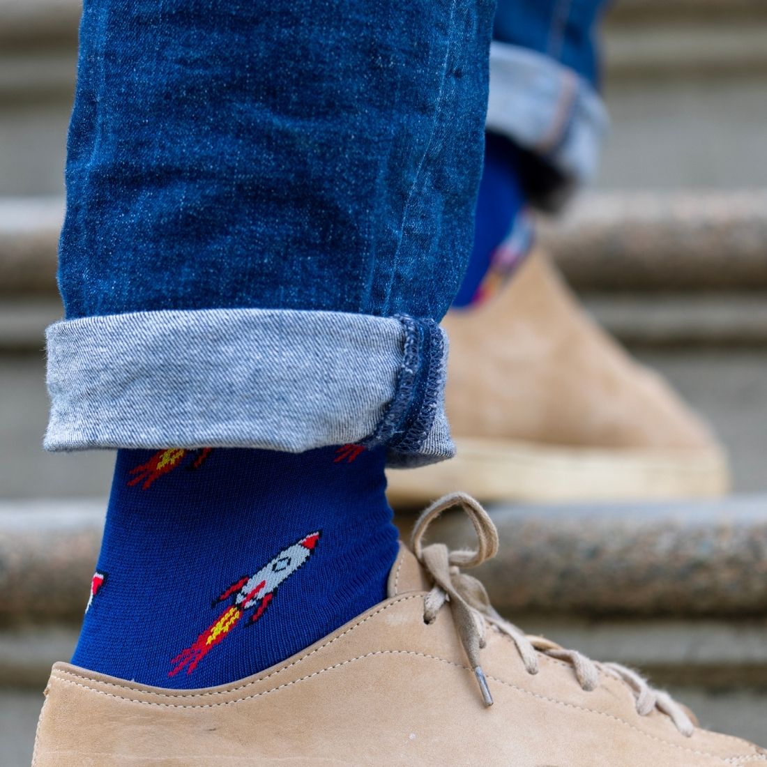 Rocket Matching Bamboo Socks (Adult & Child)