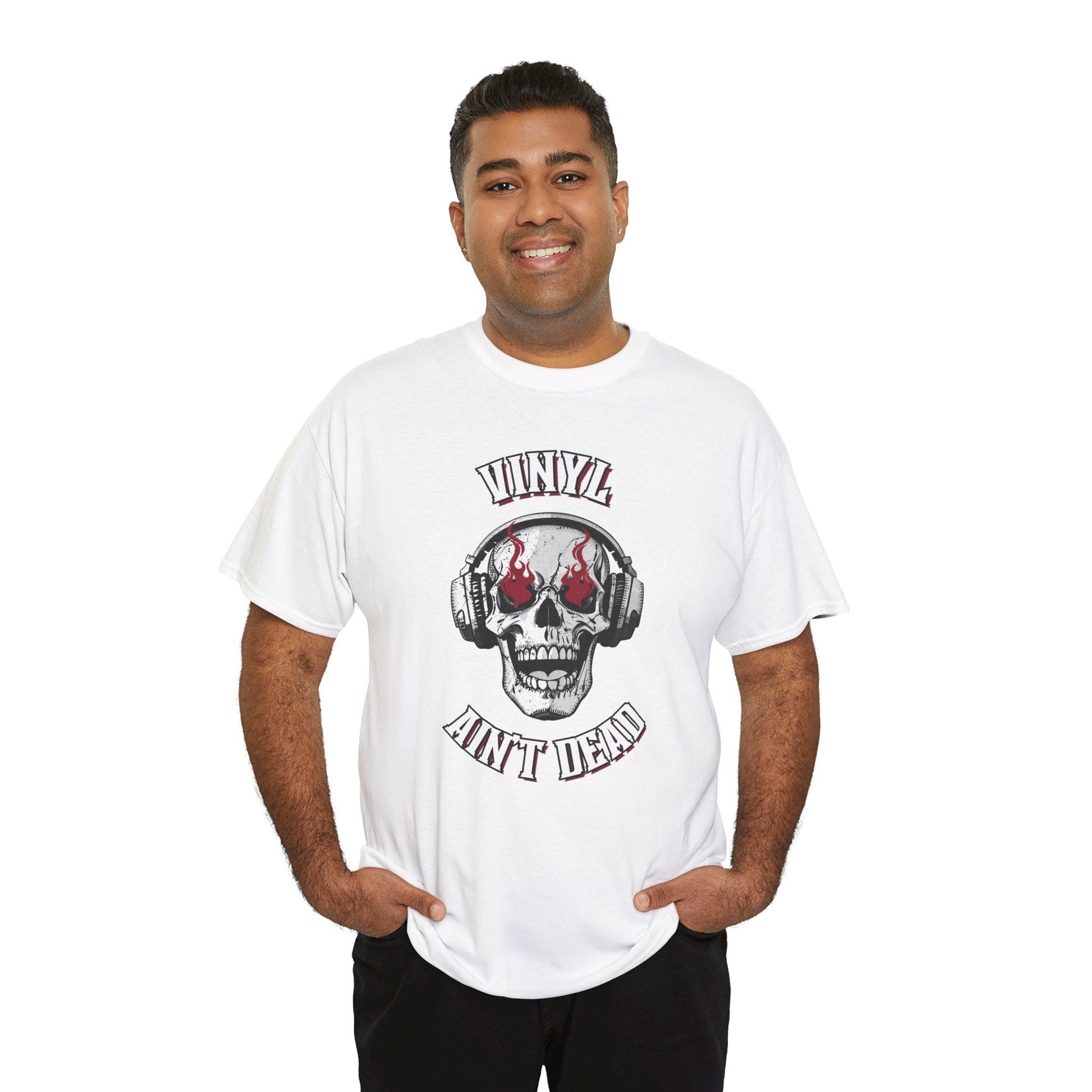 Vinyl Ain't Dead Skull Men's T-Shirt