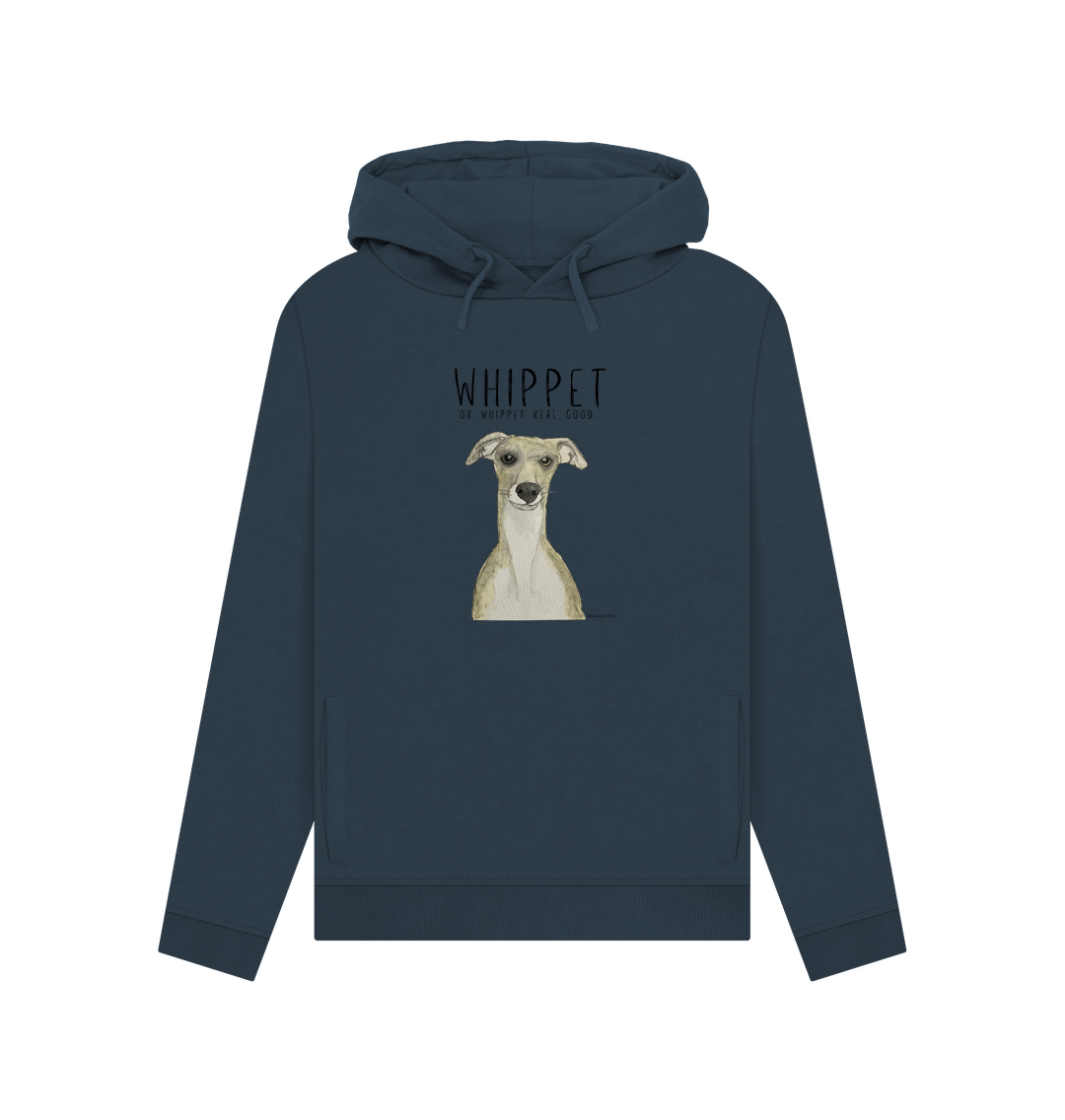 Women's Whippet Organic Cotton Hoodie Ethical and Cozy
