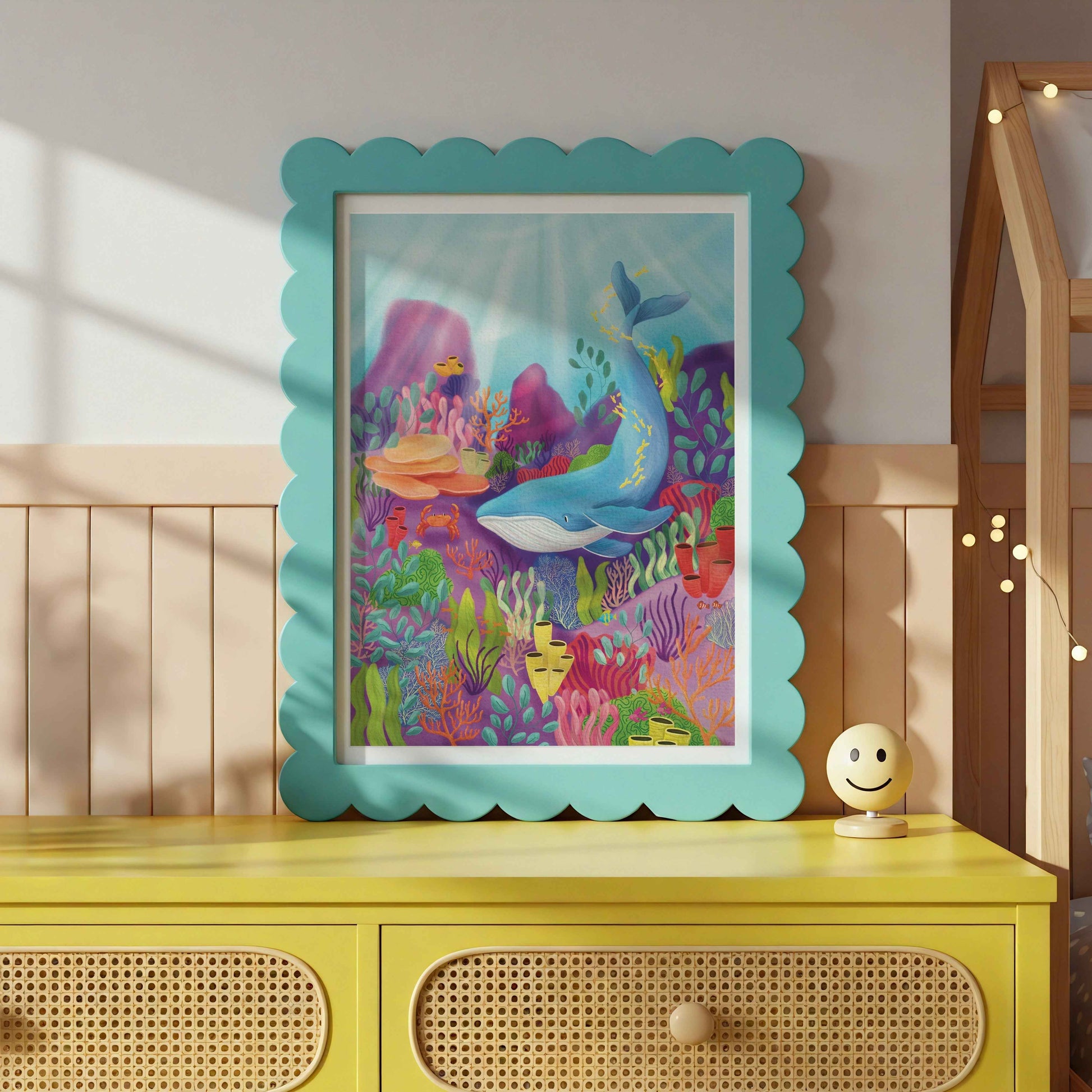 Ocean Art Print Colourful Home Decor Multiple Sizes