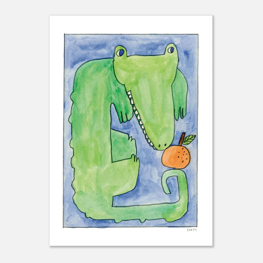 Florida Gator Print by Hayley Deti