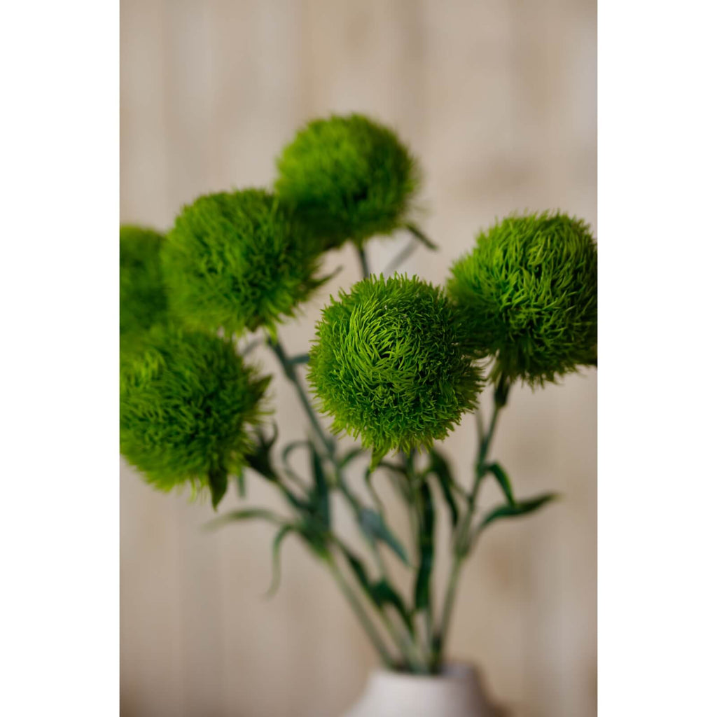 Artificial light green dianthus stem, lifelike plastic flower for home decor, 53 cm tall, vibrant botanical accent by Sostter at brixbailey.com