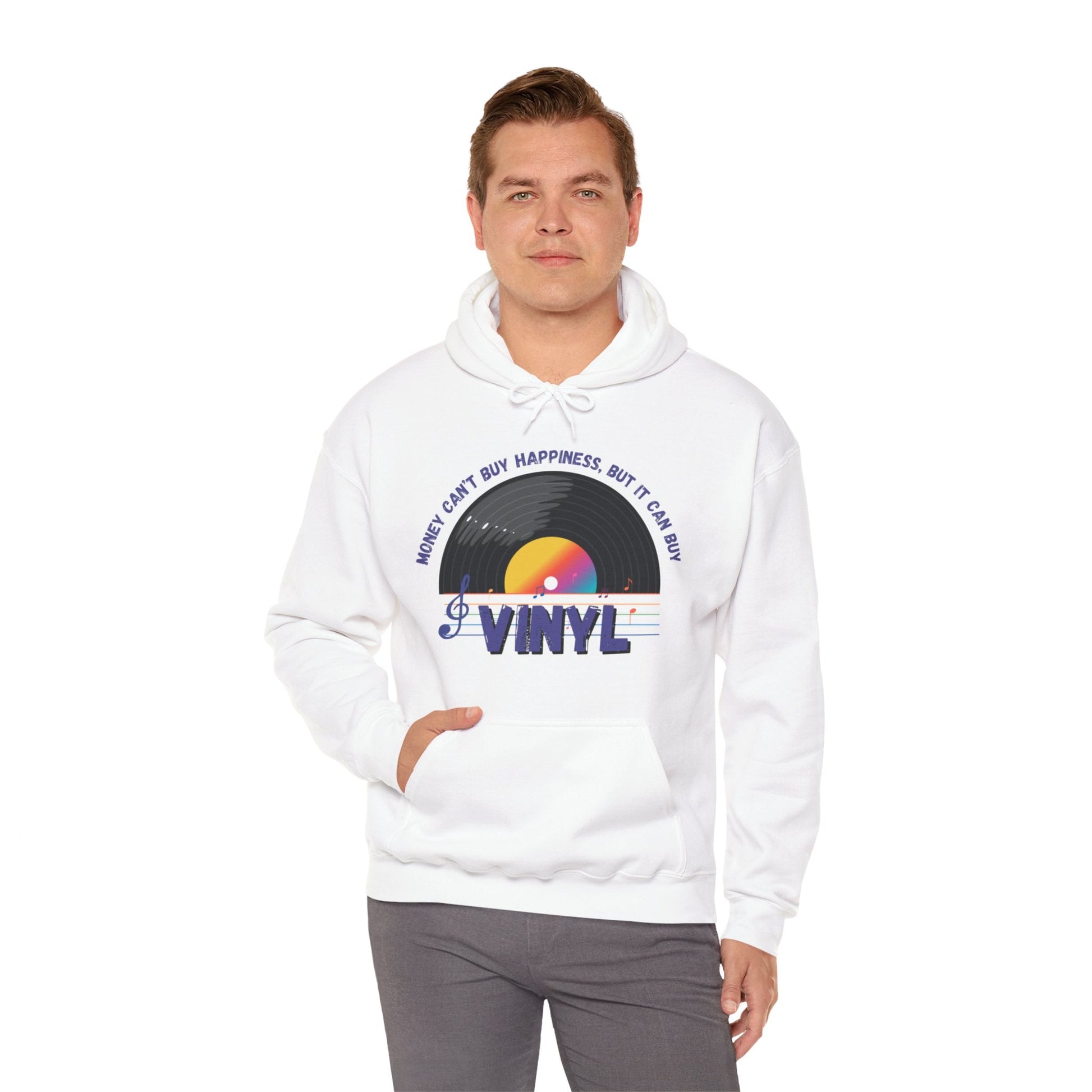 Money Can't Buy Happiness But It Can Buy Vinyl Men's Hoodie