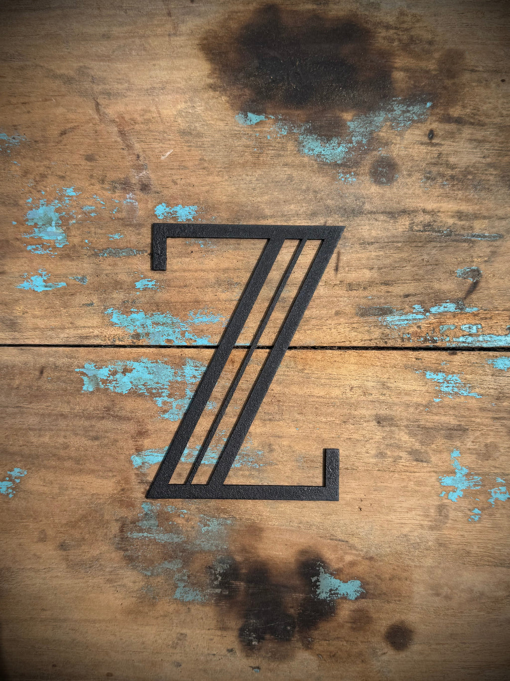 Black Art Deco Metal Letters and Numbers 5 inch or 12 inch