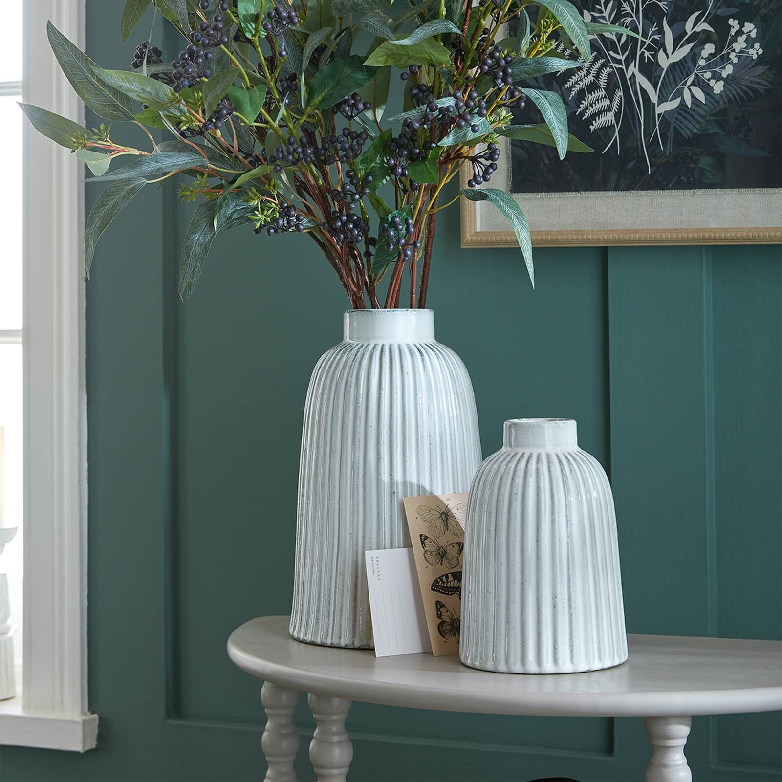 White ceramic bell vase with smooth finish, modern minimalist design, 20cm height, elegant home decor centerpiece. by Sostter at brixbailey.com