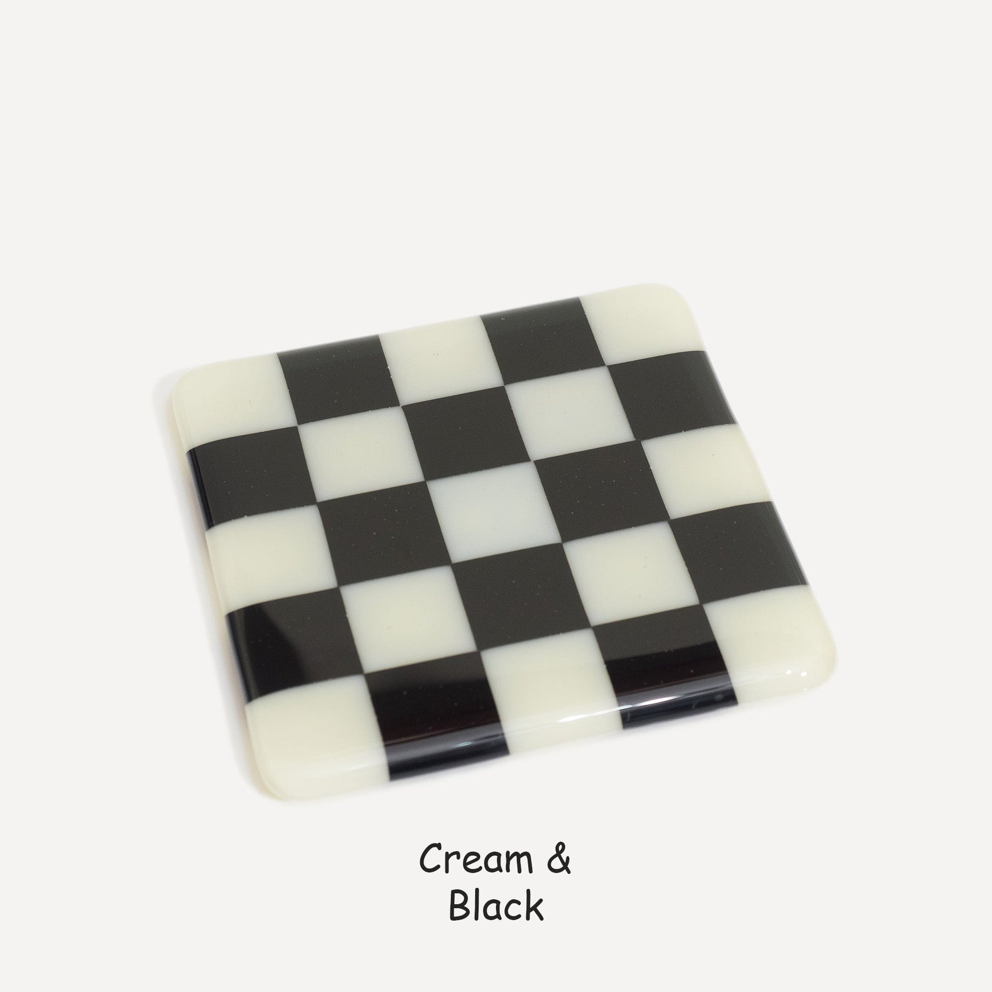 10cm Chequered Dual Colour Coaster Oceanside Collection