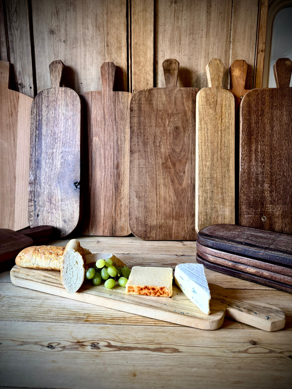 Reclaimed Wooden Cheese and Charcuterie Serving Board