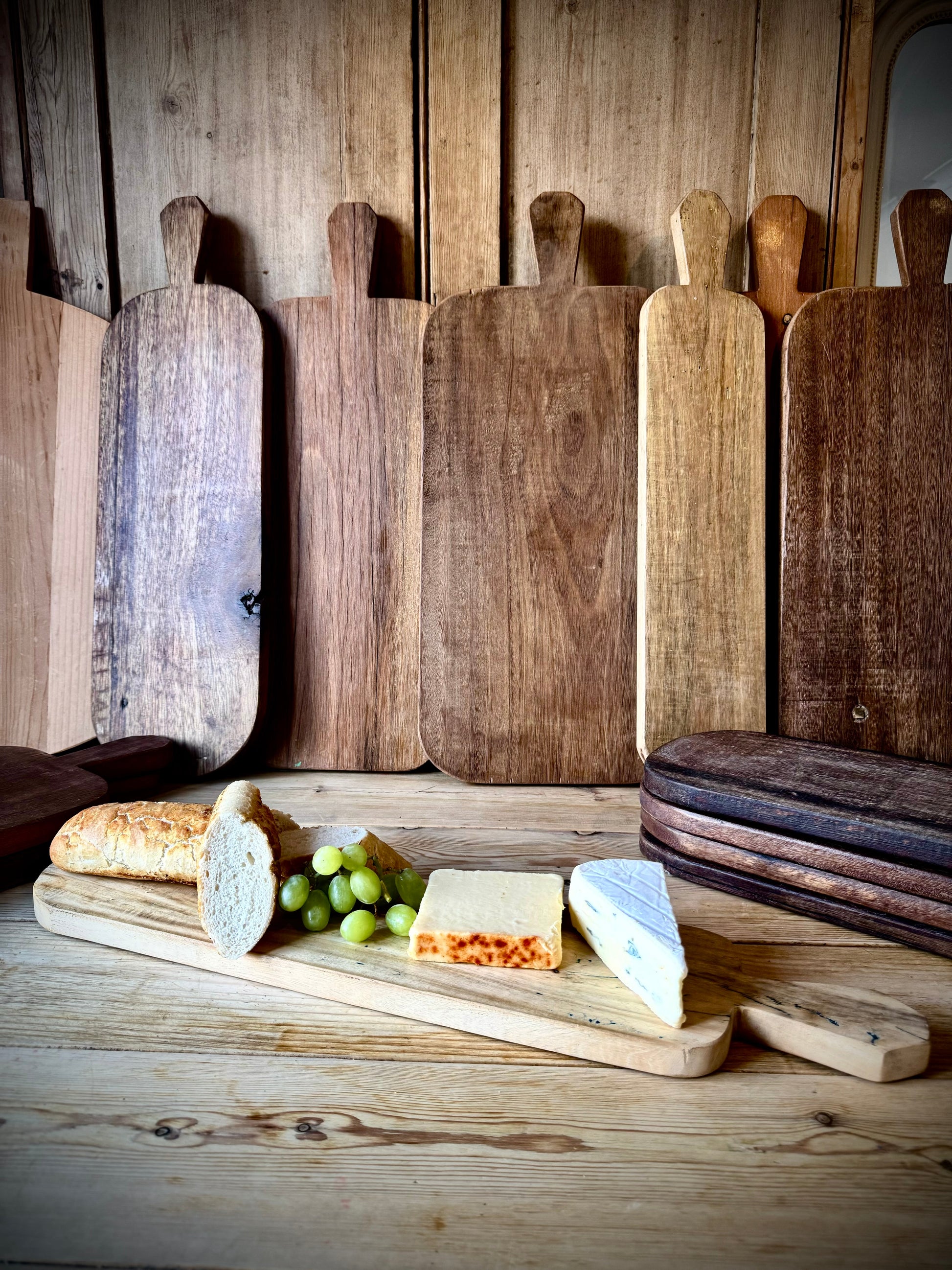 Reclaimed Wooden Cheese and Charcuterie Serving Board