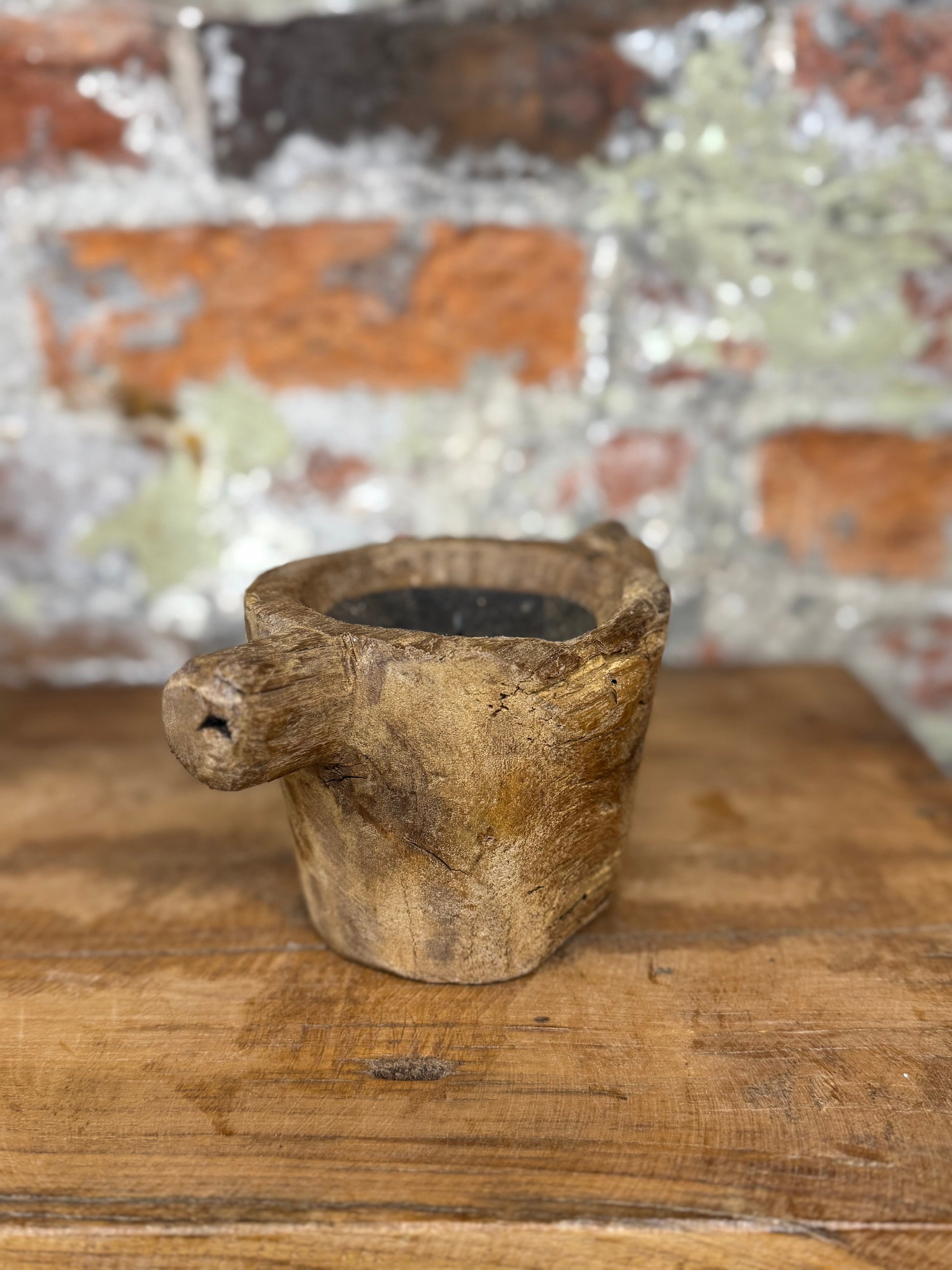Rustic Wooden Candle Holder Reclaimed Farmhouse Decor