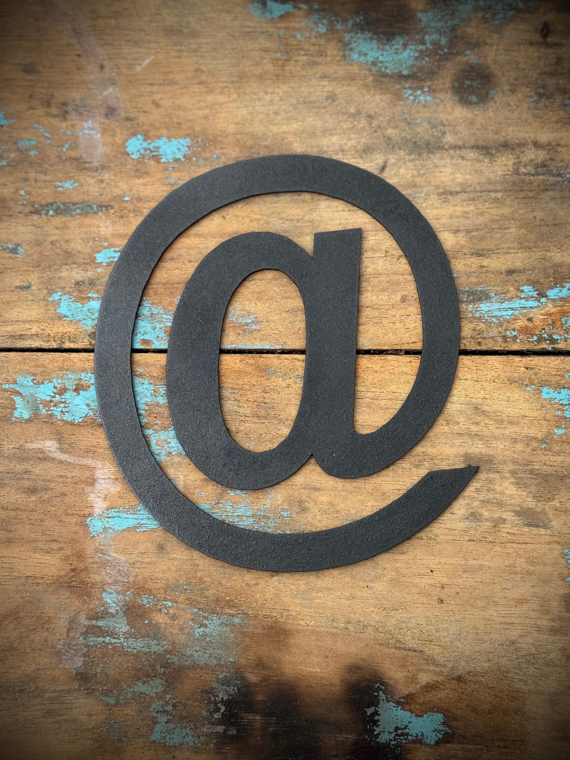 Black Metal Letters 12 inch and 5 inch Rustic Industrial Wall Decor